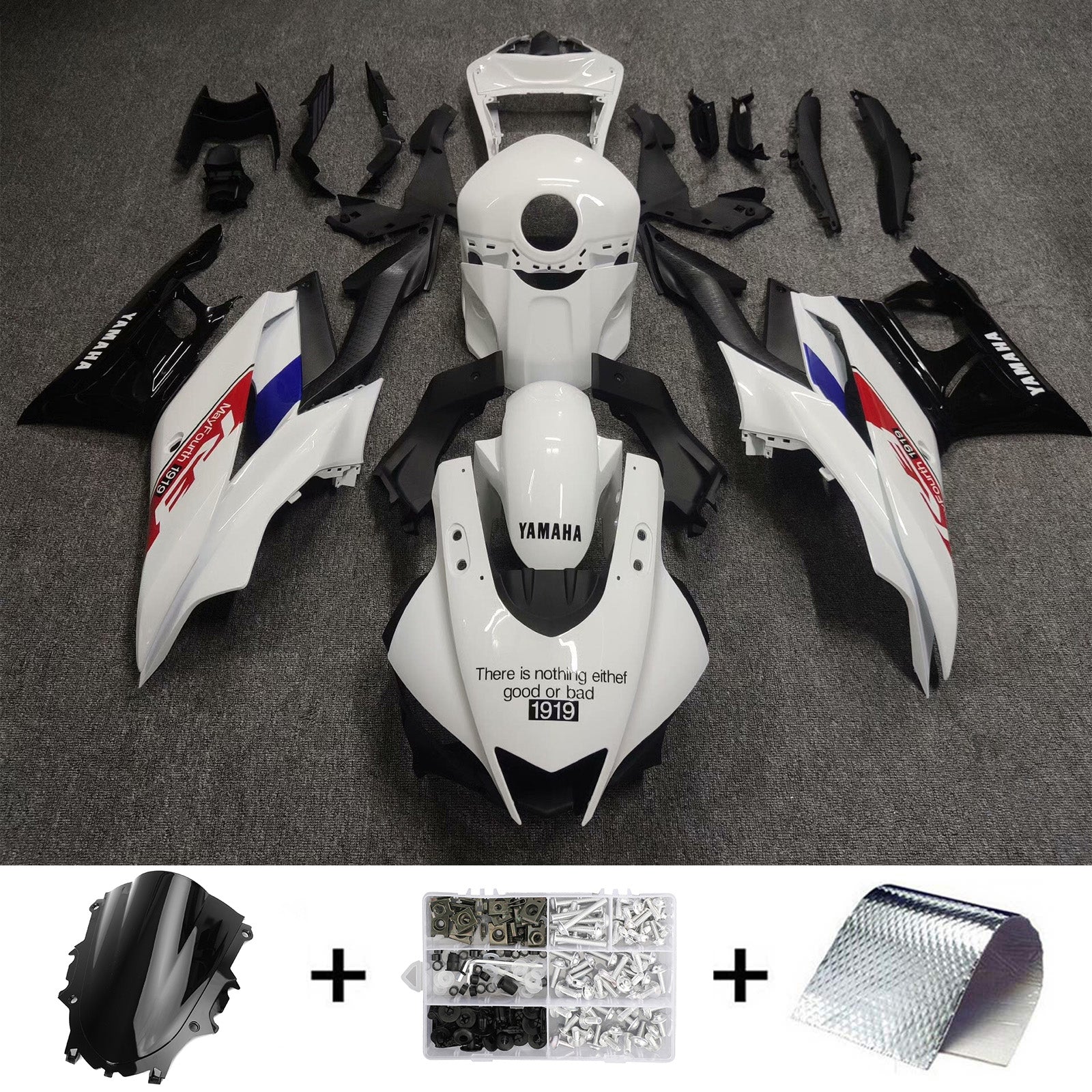 2019-2021 YAMAHA YZF-R3 R25 injektionsmässa kit Bodywork Plastic ABS
