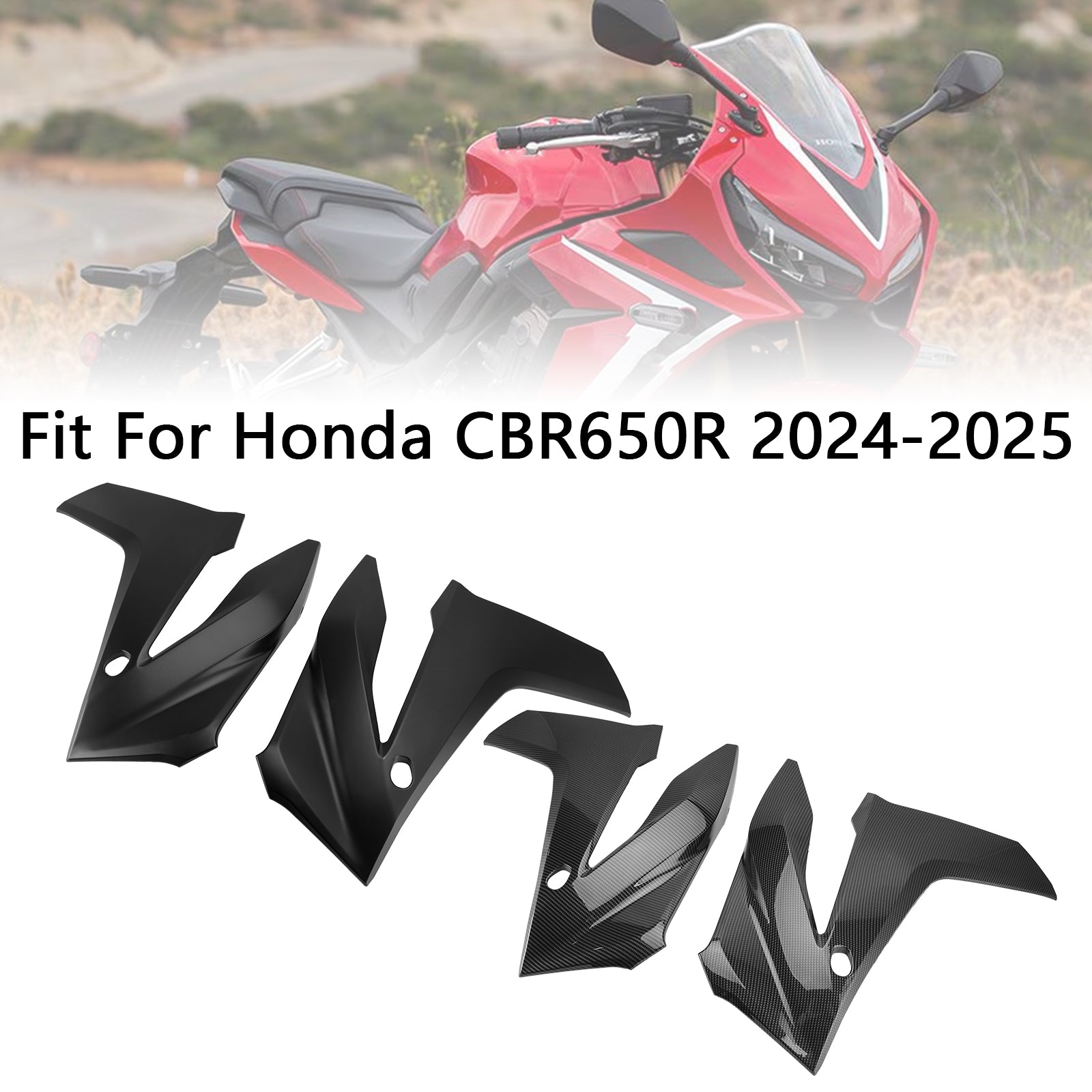 2024-2025 Honda CBR650R Cubierta de marco lateral Panel Carenado Carenado