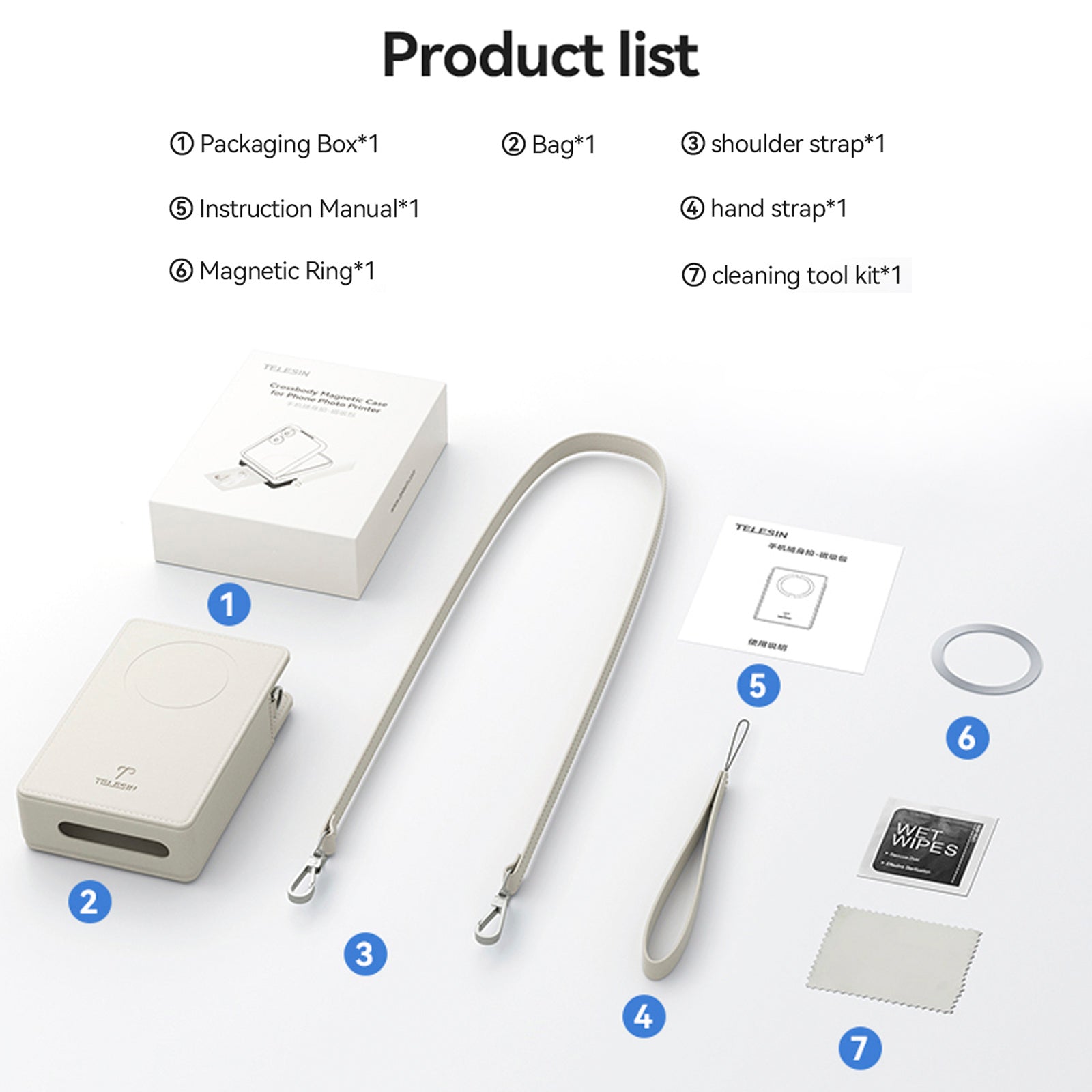 Opbergtas Mobiele telefoon Camera Magnetische tas voor Xiaomi Pocket Photo Printer 1s