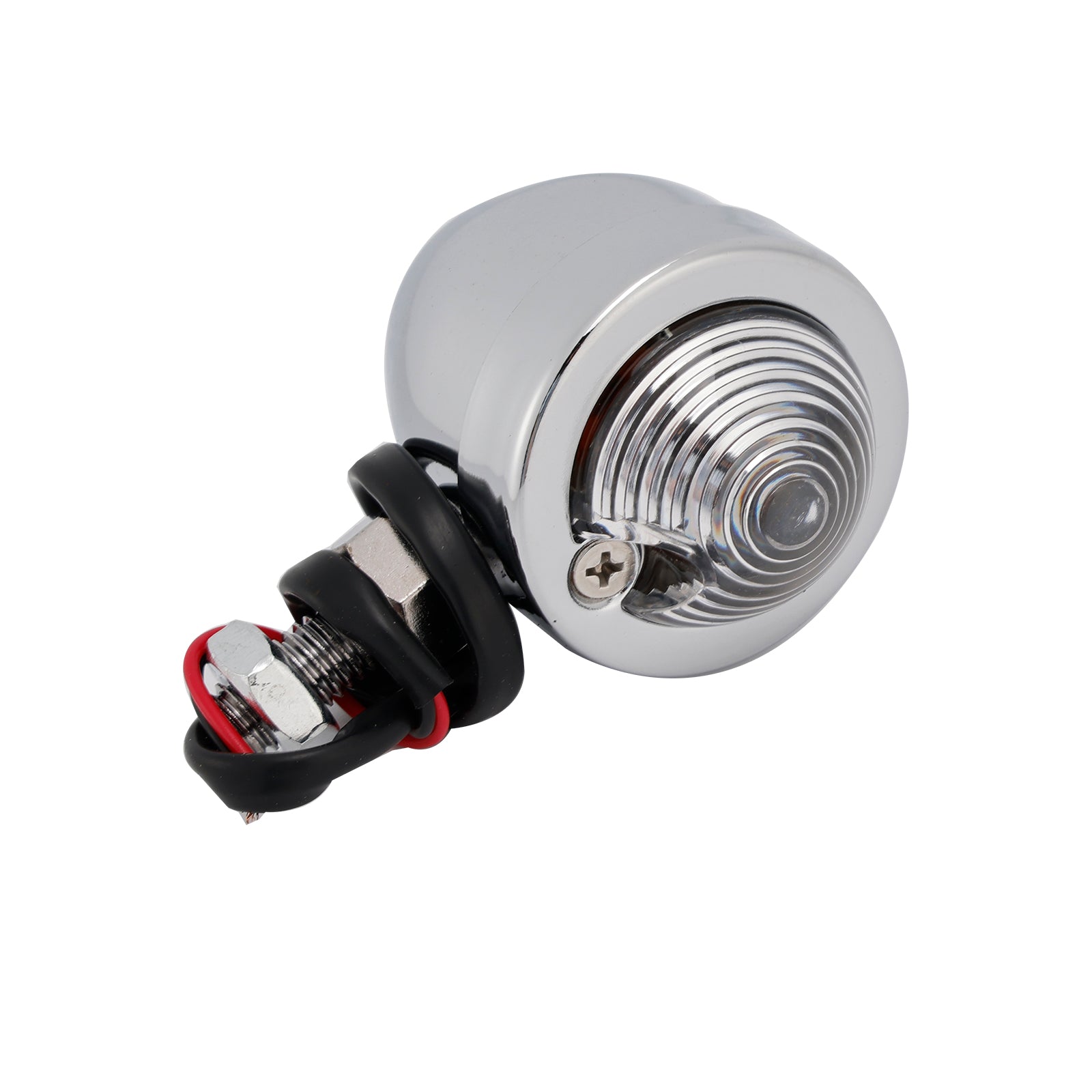 Motorcycle Beam Headlight Fog lampe personnalisée Chrome # D19 pour Racer Bobber Chopper