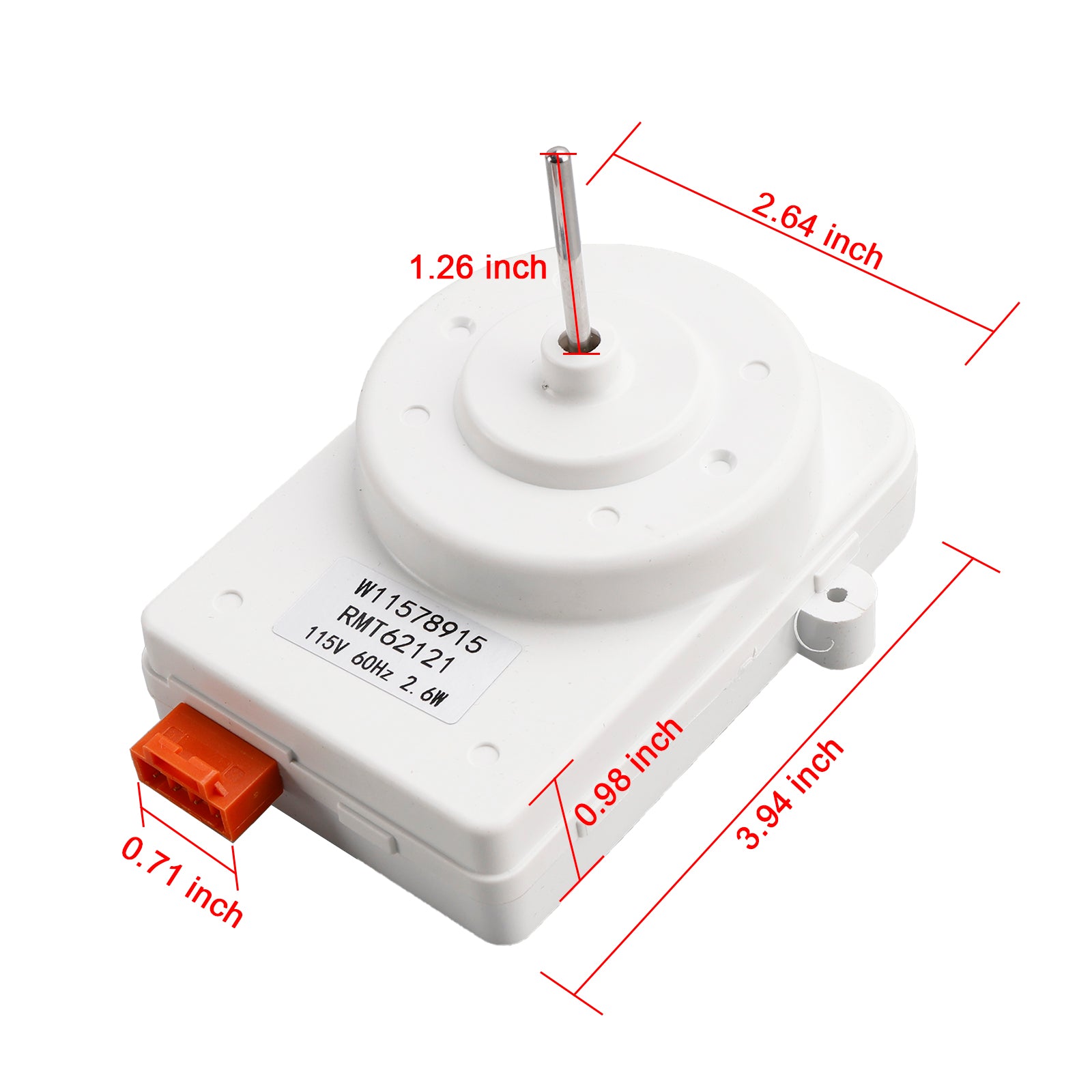 W11578915 W10522629 Motor do ventilador do condensador do refrigerador AP7185528 para Whirlpool Kenmore