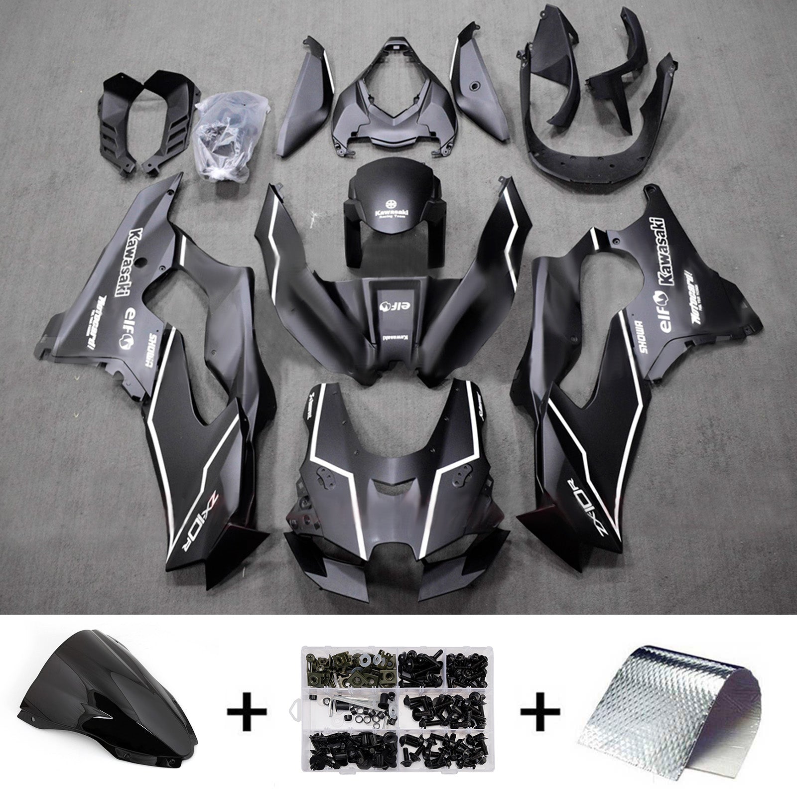 Kit carenatura iniezione Carrozzeria ABS adatto per Kawasaki ZX-10R ZX-10RR 2021-2025