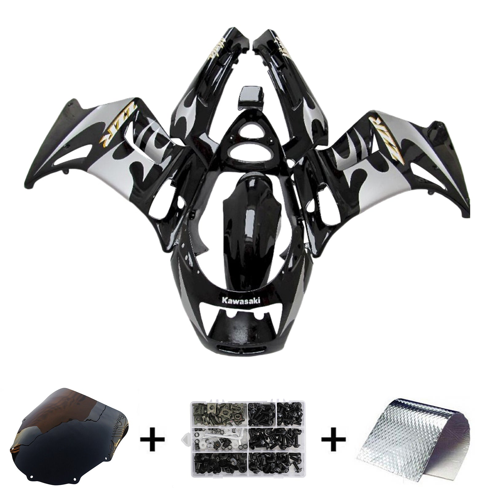 1996-2007 KAWASAKI ZZR250 Kit de carénage injection Bodywork Abs