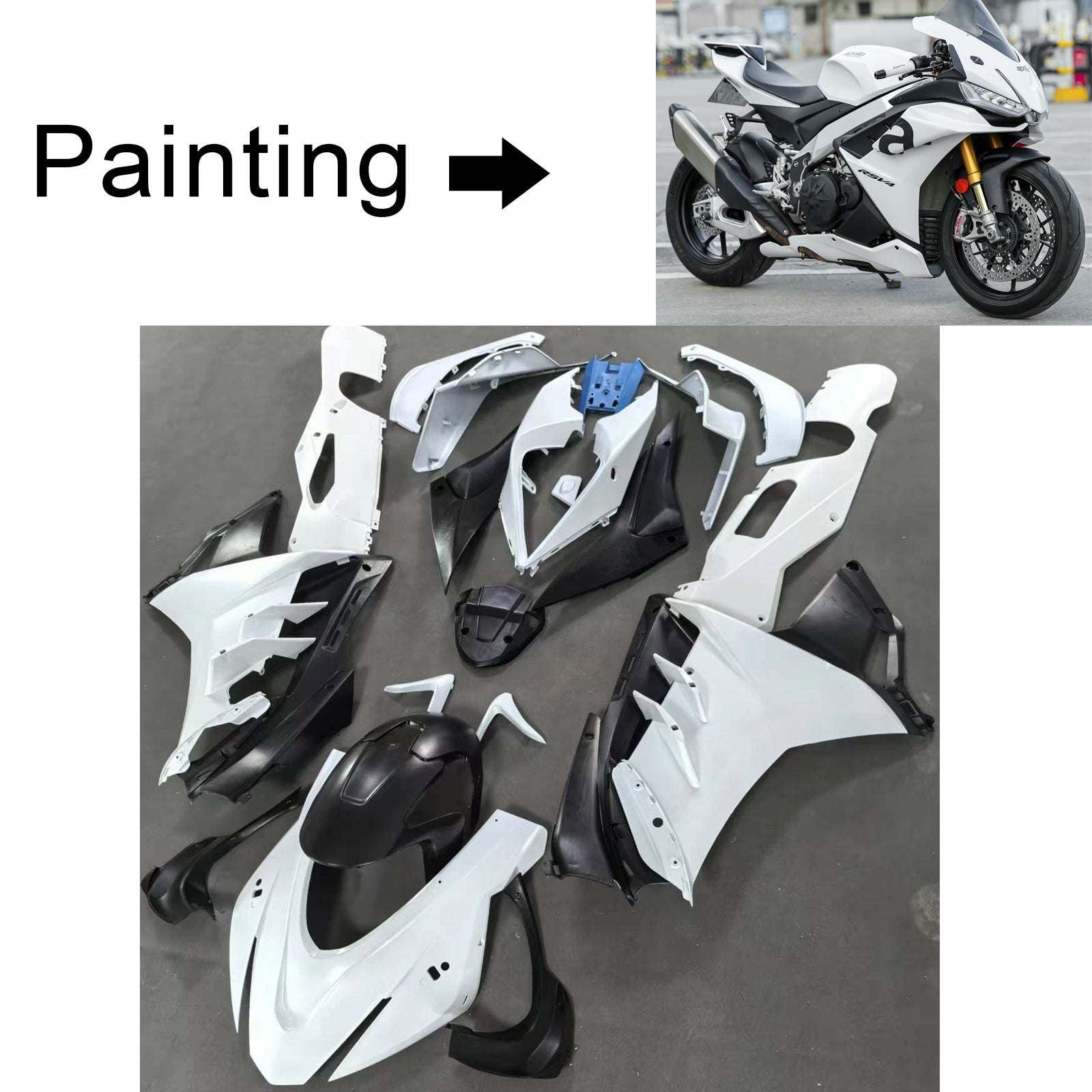 2022-2024 Aprilia RSV4 1100 Injection Fairing Kit Bodywork Plastic