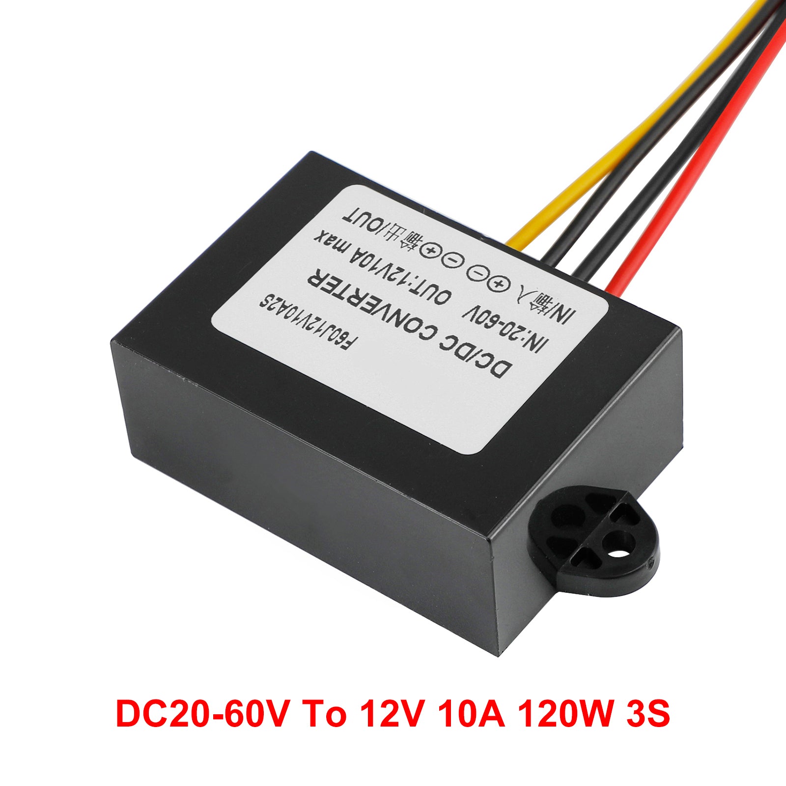 Waterproof DC-DC Converter 20-60V Step Down to 12V Power Supply Module 10A