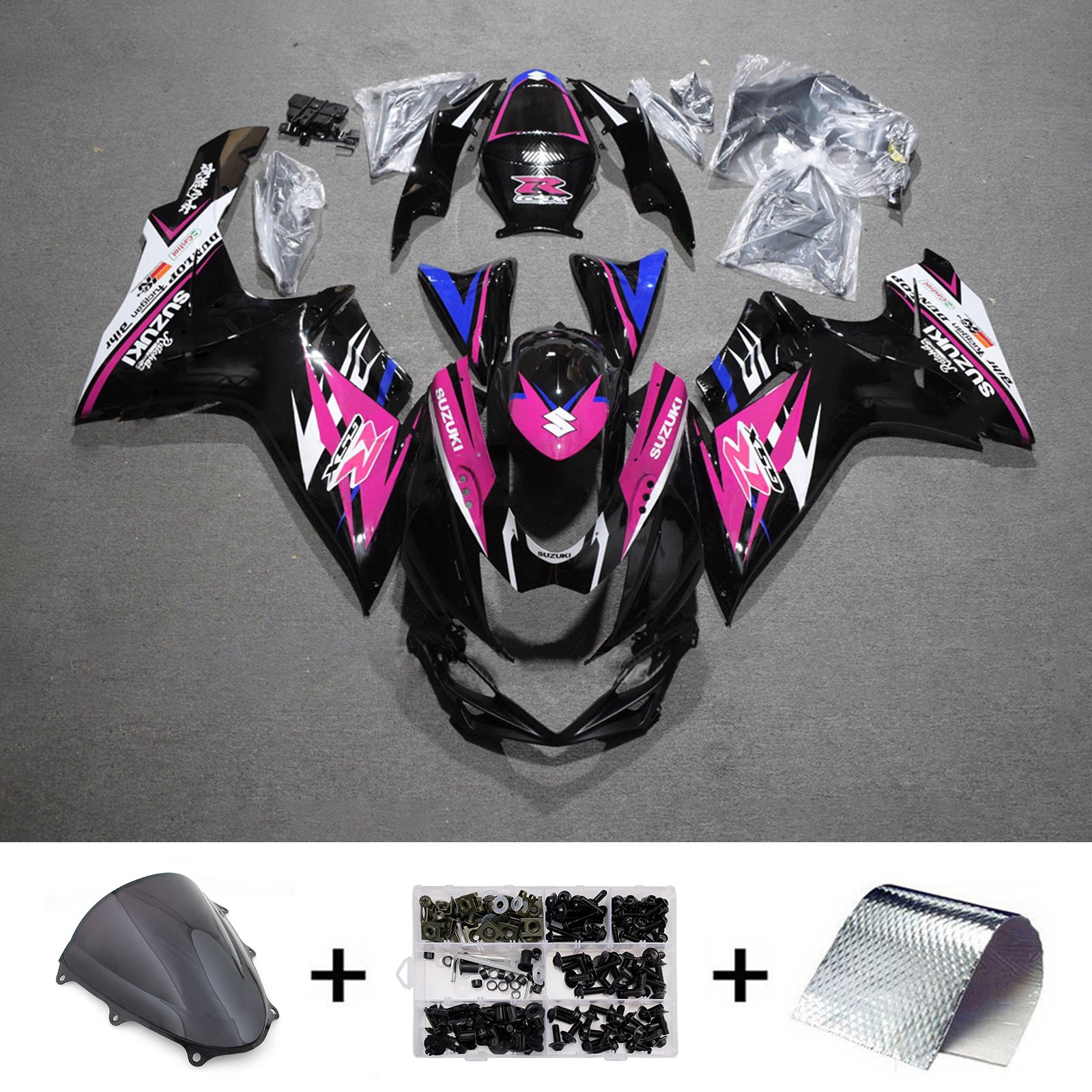 Injection Fairing Kit Bodywork Plastic ABS For Suzuki GSXR 600/750 2011-2026 K11