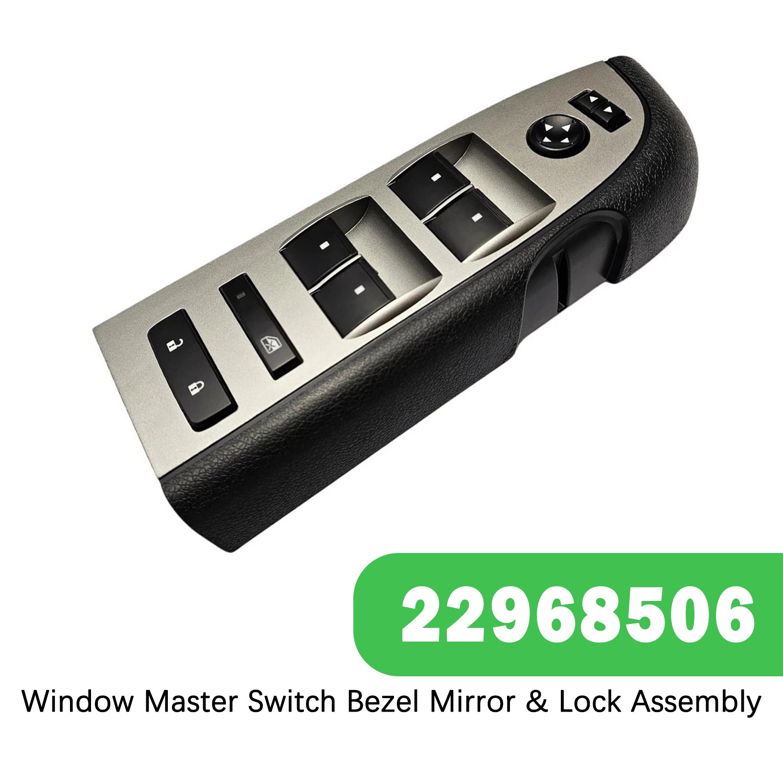 Rámček spínača hlavného okna Chevrolet 2010-2013, zrkadlo & Zostava zámku 22968506