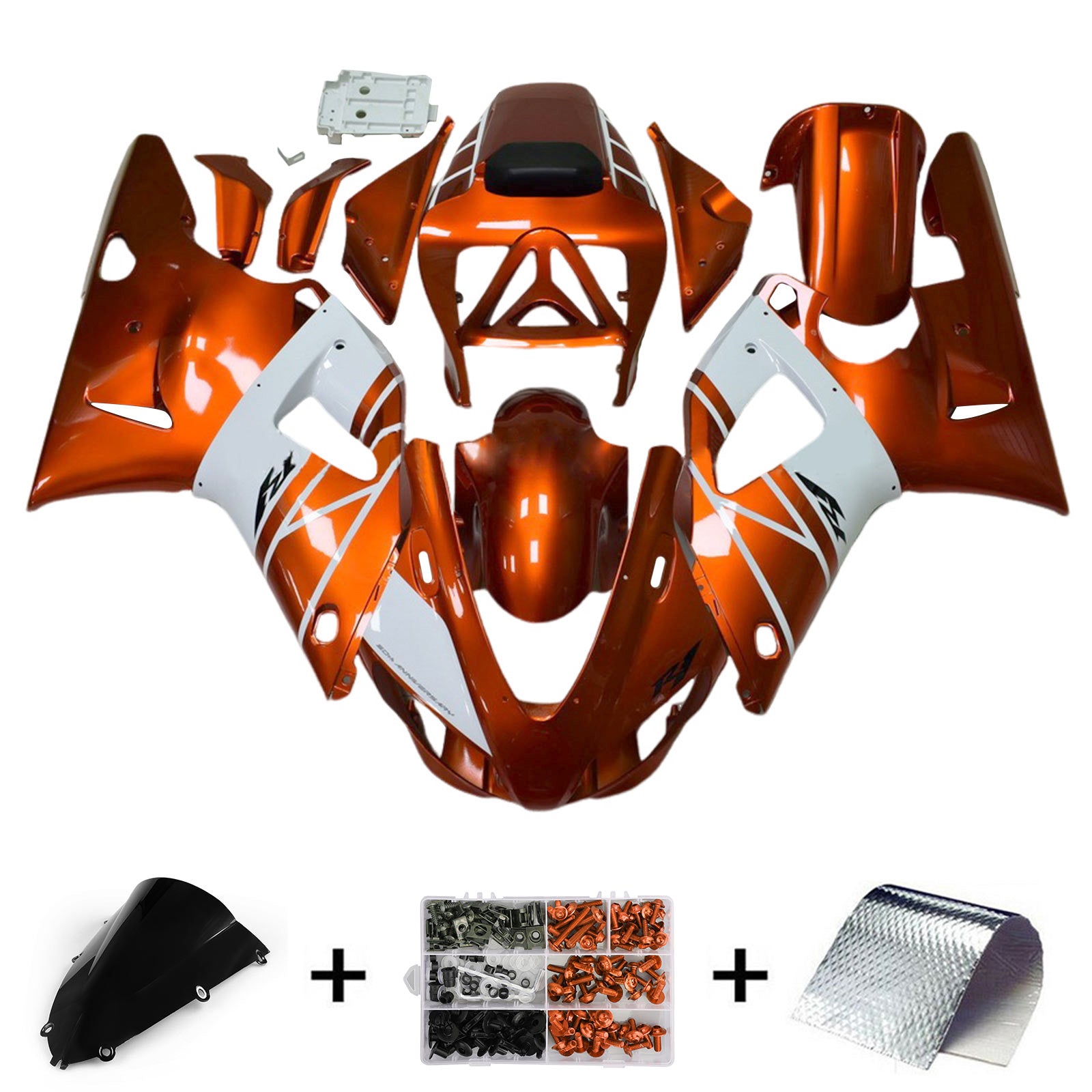 1998-1999 YAMAHA YZF-R1 injektionsmässa kit Bodywork Plastic ABS
