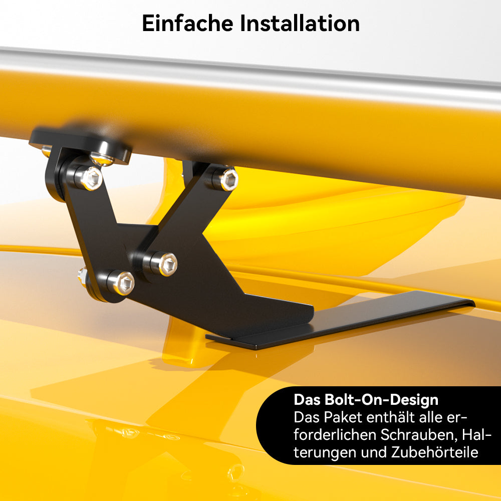 Hatch Universal Ajustável Ajuste de Alumínio GT Tronco de Racing Spoiler Silver 15# genérico