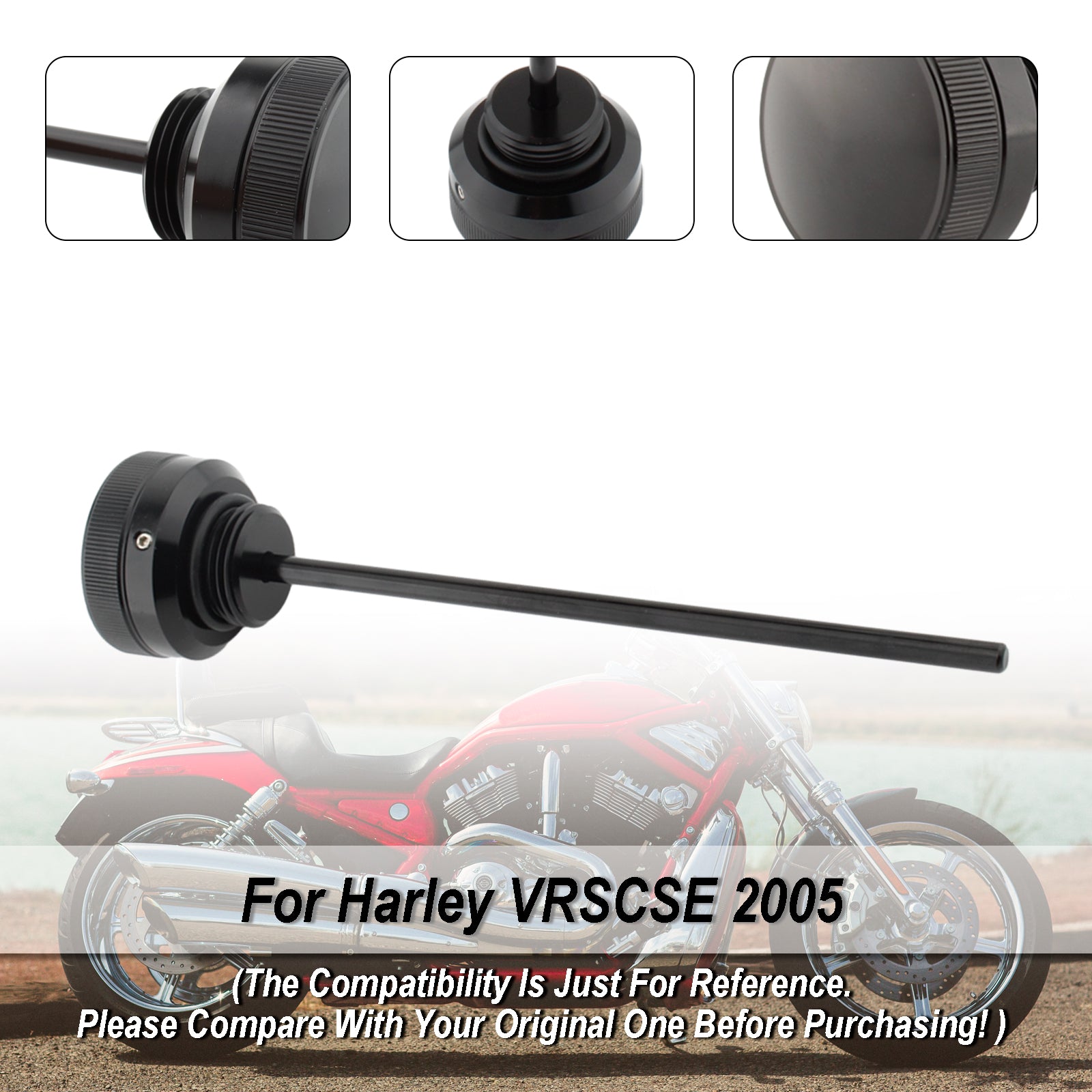 Tapón de tapa de tanque de varilla medidora de aceite, compatible con VRSCA VRSCB VRSCD VRSCSE VRSCAW