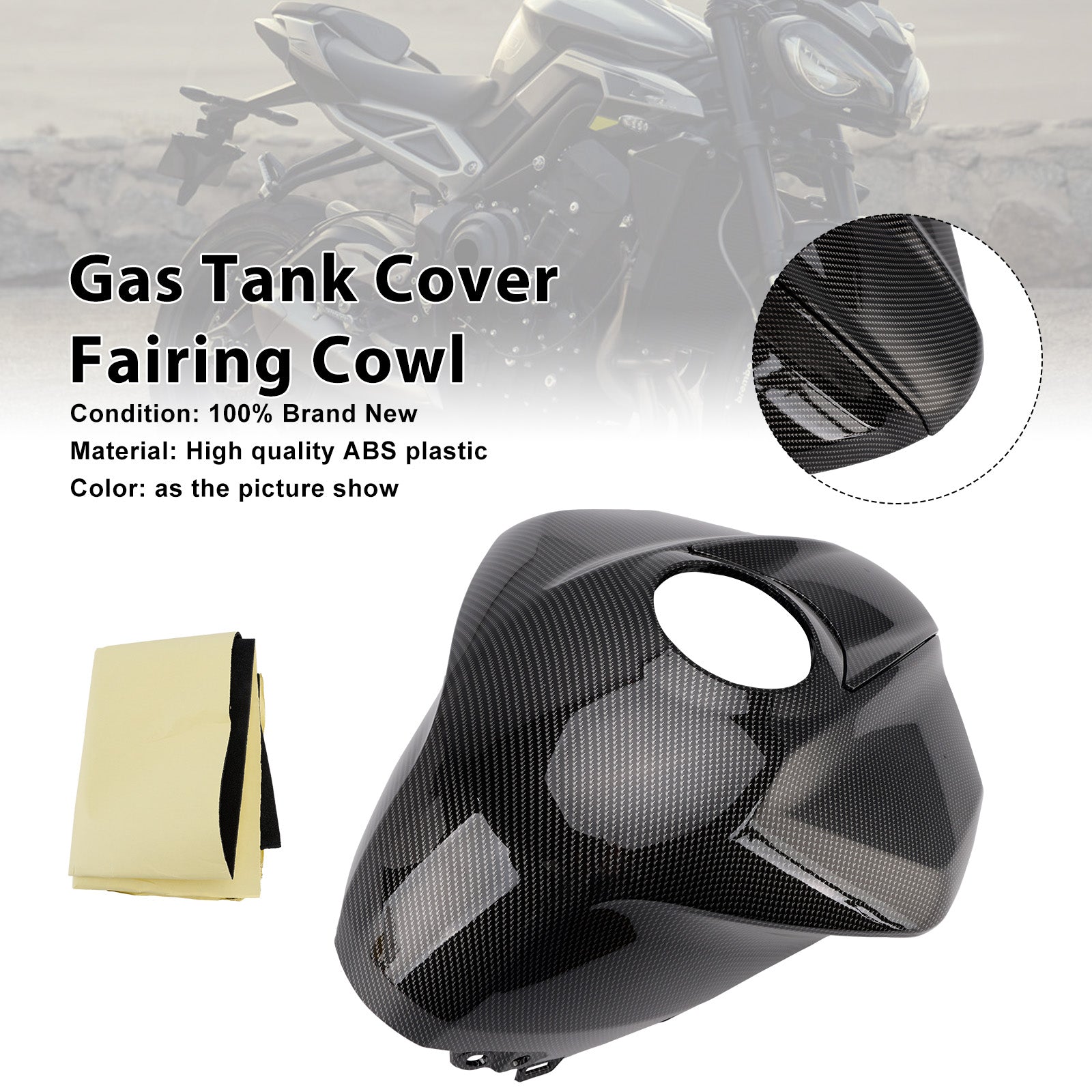 2023-2025 Street Triple 765 R/RS Gas Tank Cover Trim Fairing Cowl