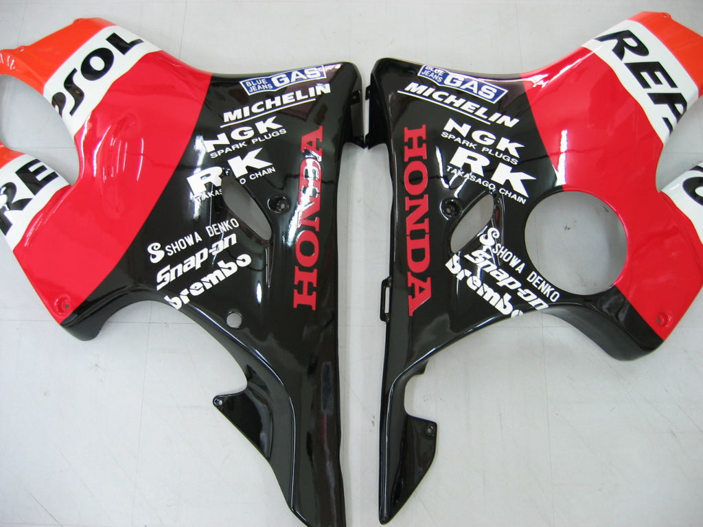 2004-2007 Honda CBR 600 F4i Black Repsol Racing Fairings générique