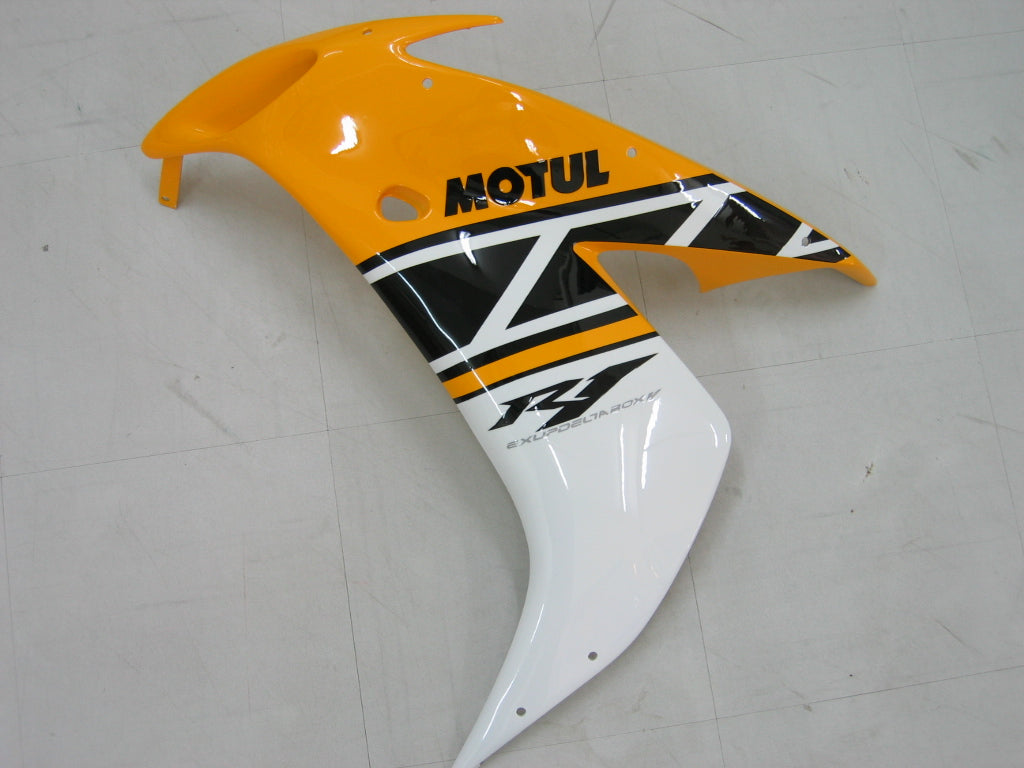 2004-2006 YZF 1000 R1 Carénage de carrosserie jaune Ensemble de plastiques moulés par injection ABS générique