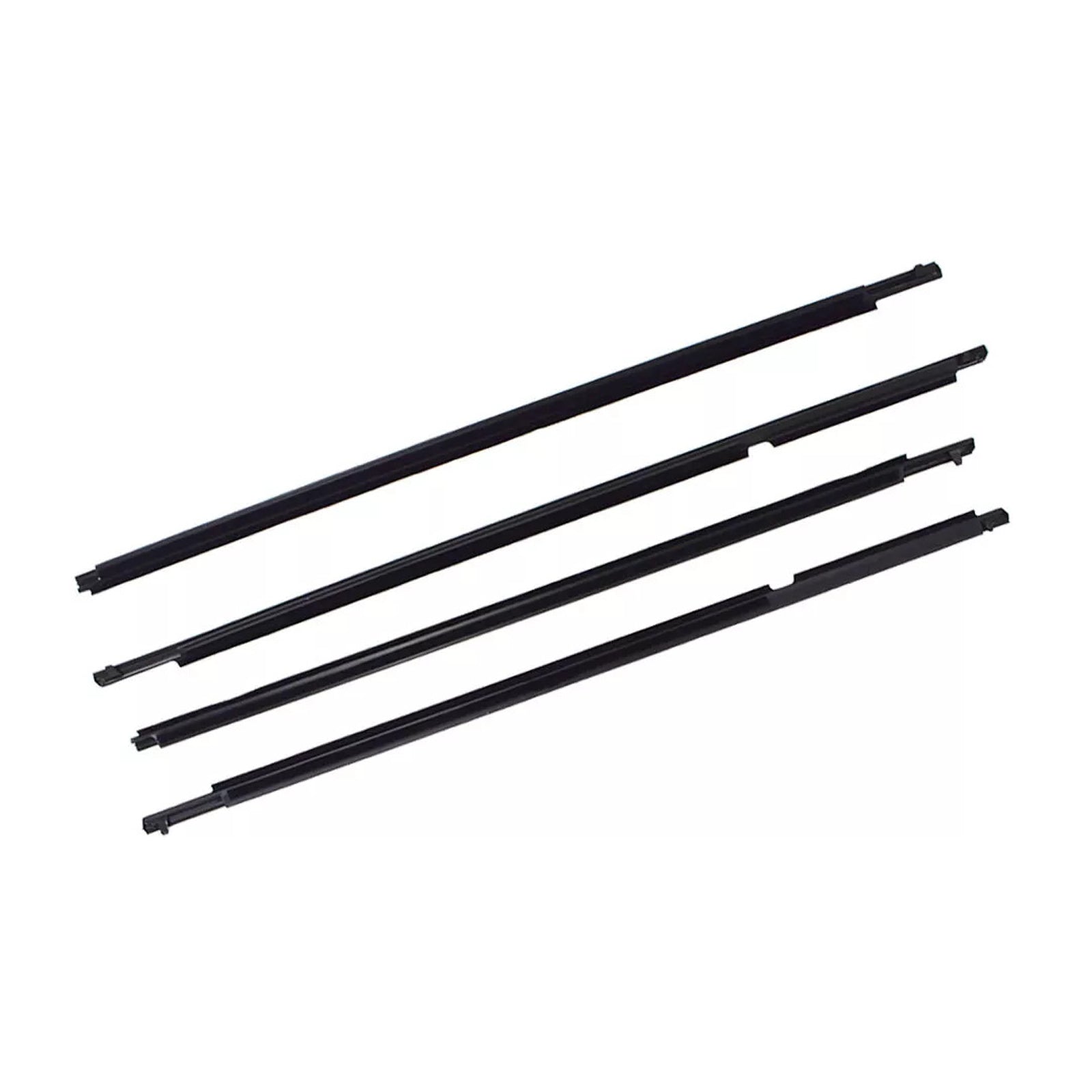 2008-2010 Toyota Highlander 4Pcs Weatherstrip Window Moulding Trim Seal Belt