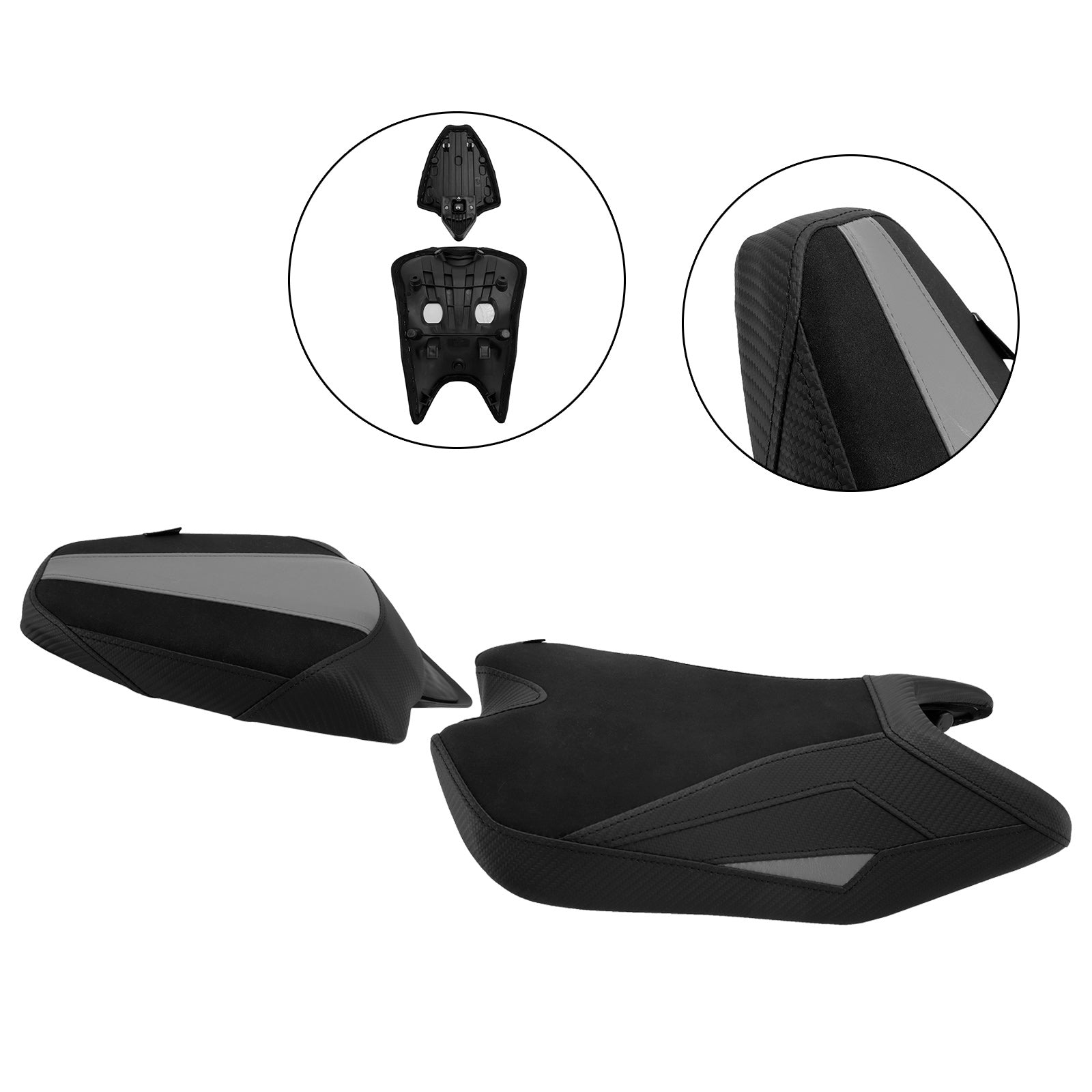 Lower Front W/ Rear Seat Driver Pillion Gray For Aprilia Rs457 Rs 457 2024-2025