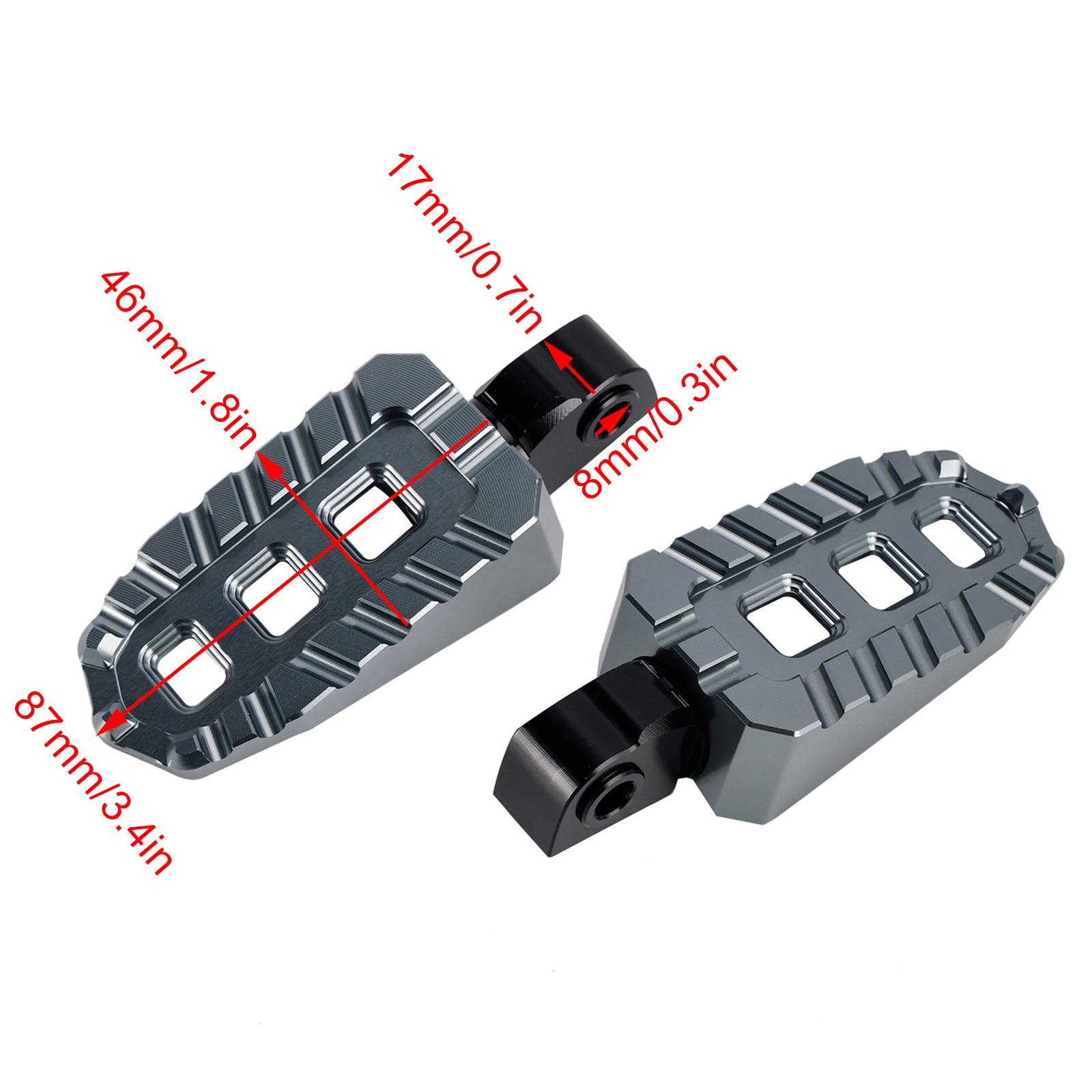 Rear Footrests Foot Peg fit for BMW G310GS G310R 2017-2024 G310RR 2023-2024