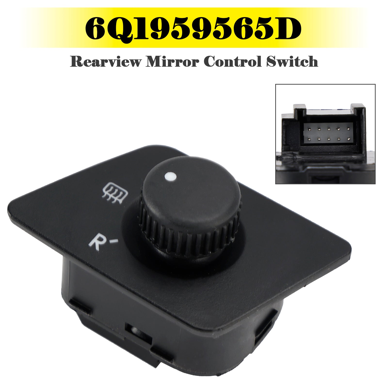 Rearview Mirror Control Switch 6Q1959565D for Volkswagen Polo 2001-2014