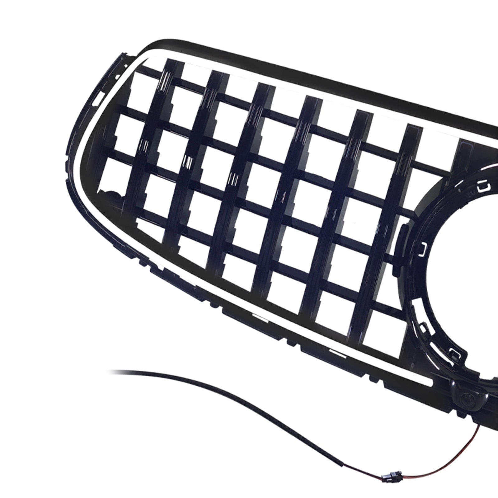 GT-Style Front Bumper Grille Fit Mercedes-Benz X253 GLC250 GLC300 2020-2022