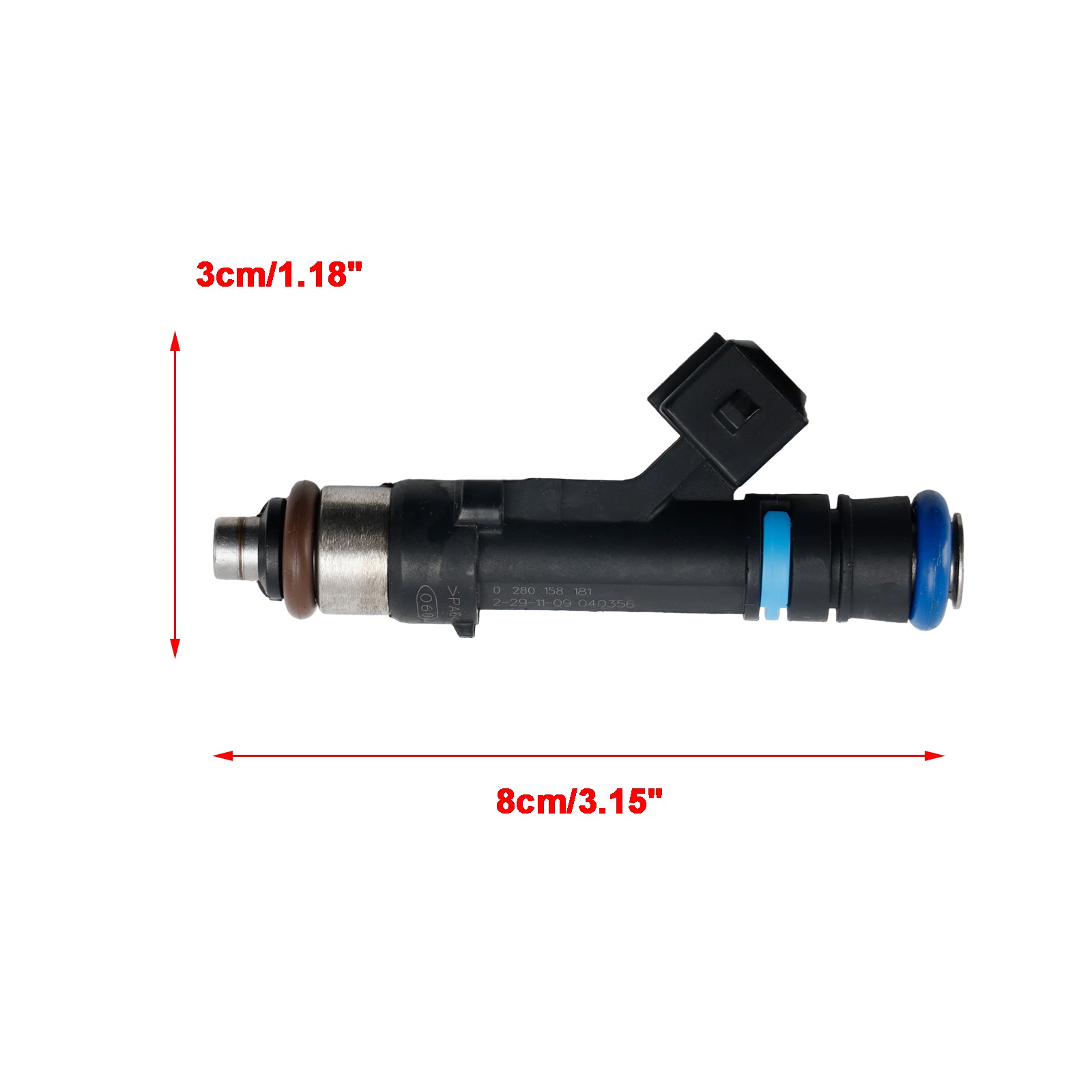 1 STKS BENZINEMOTOR BRANDSTOF INJECTOR 24420543 fit VAUXHALL 1.0 1.2 1.4 0280158181