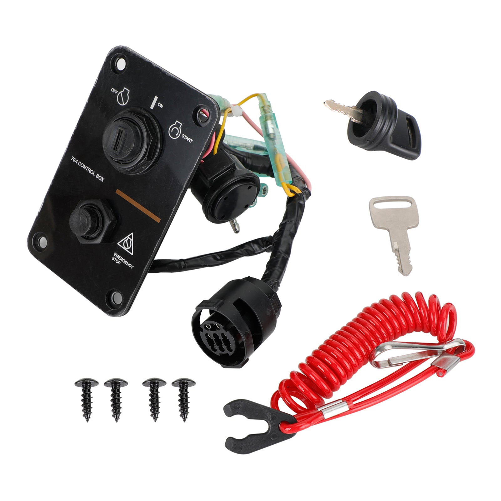 Panel de interruptor de motor único apto para motores fueraborda Yamaha 704-82570-08-00