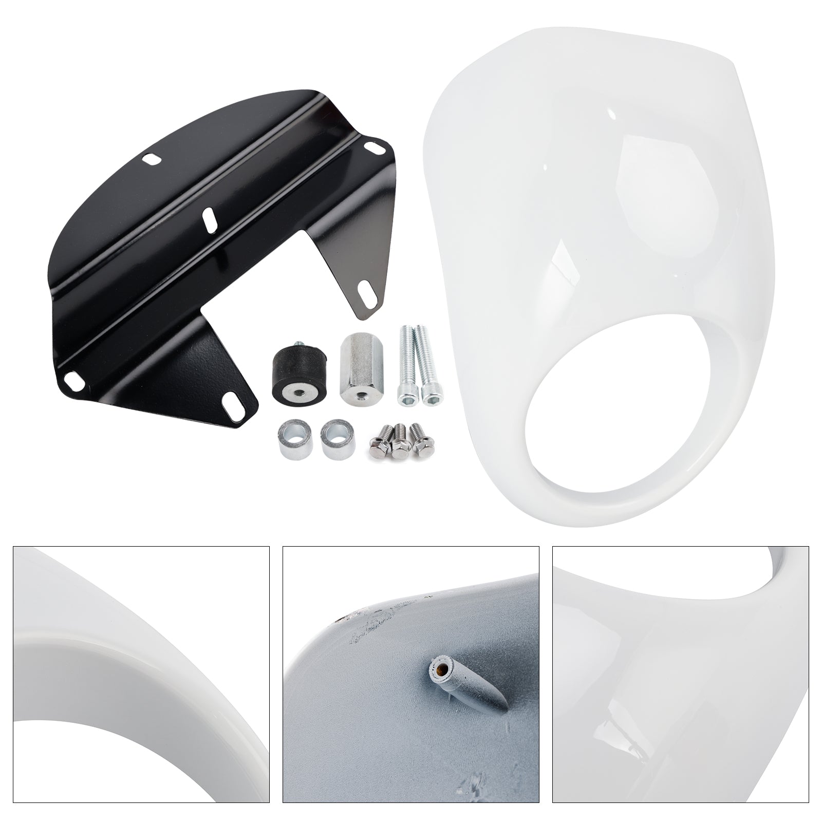 1973-up Sportster Dyna XL 883 1200 FX Headlight Fairing Light Cover