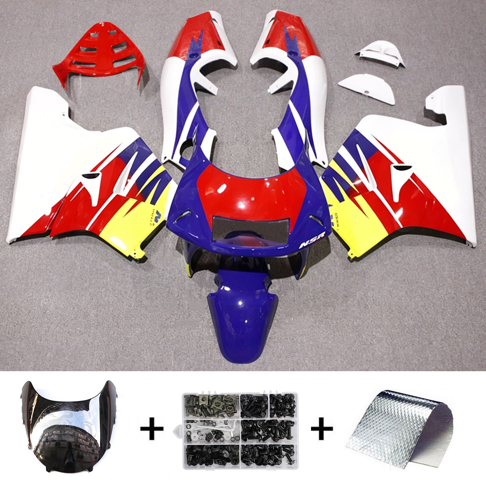 Injection Fairing Kit Bodywork Plastic ABS For Honda NSR250 PGM-4 1994-1996