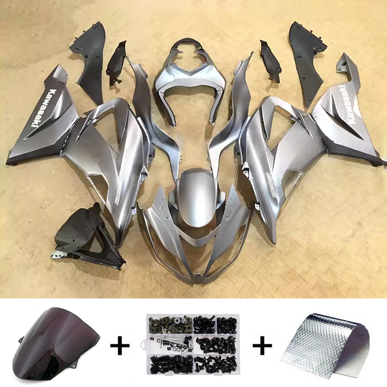 Injection Fairing Kit Bodywork Plastic ABS fit For Kawasaki ZX6R 636 2013-2018