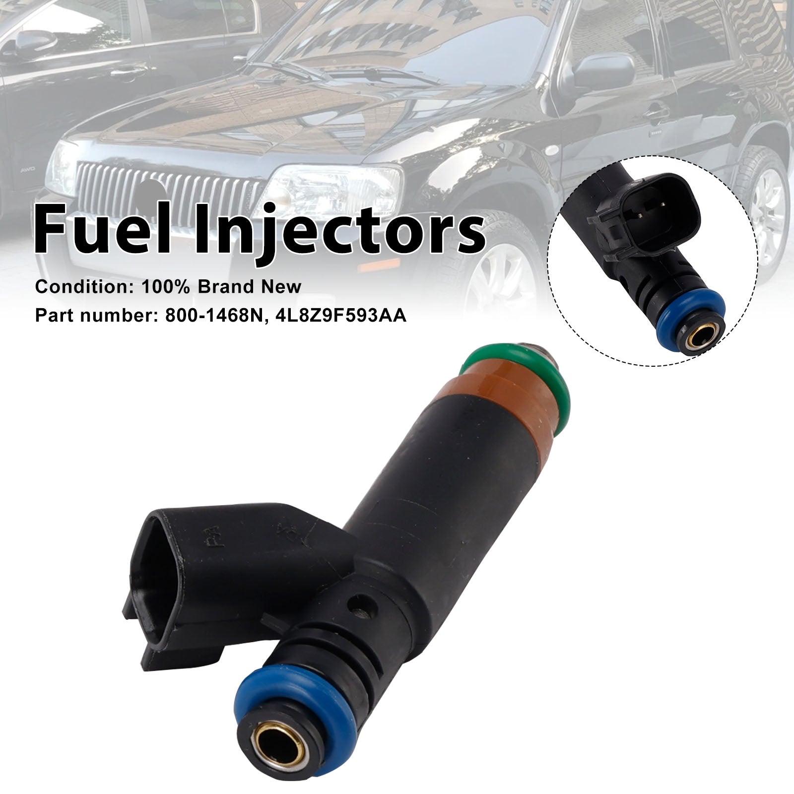 800-1468N Fuel Injectors 4L8Z9F593AA For Mercury Mariner Ford Explorer