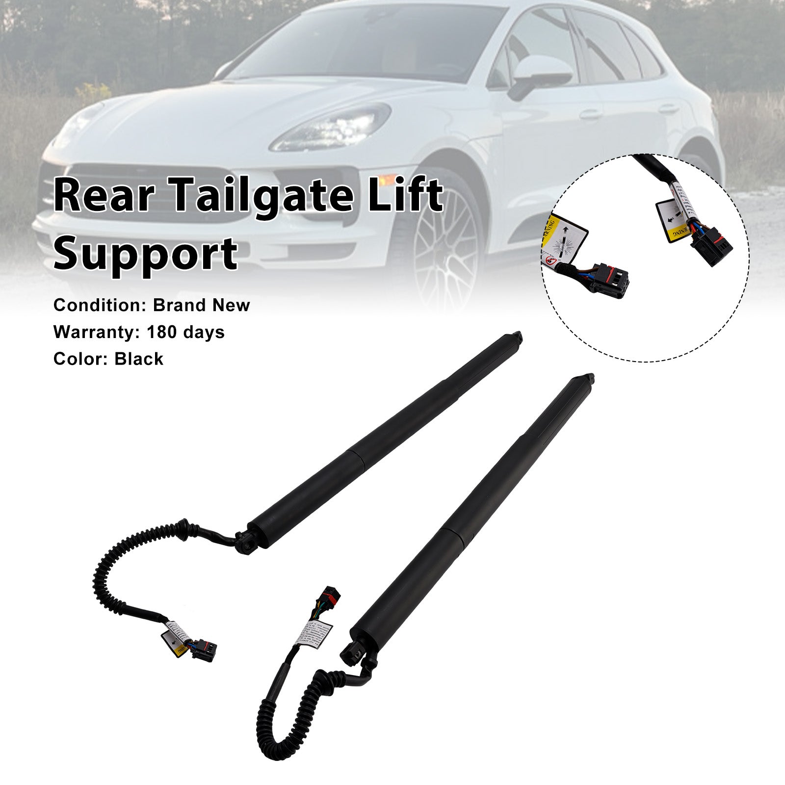 2015-2019 Porsche Macan 2PCS Rear Tailgate Power Lift Support 95B827851B