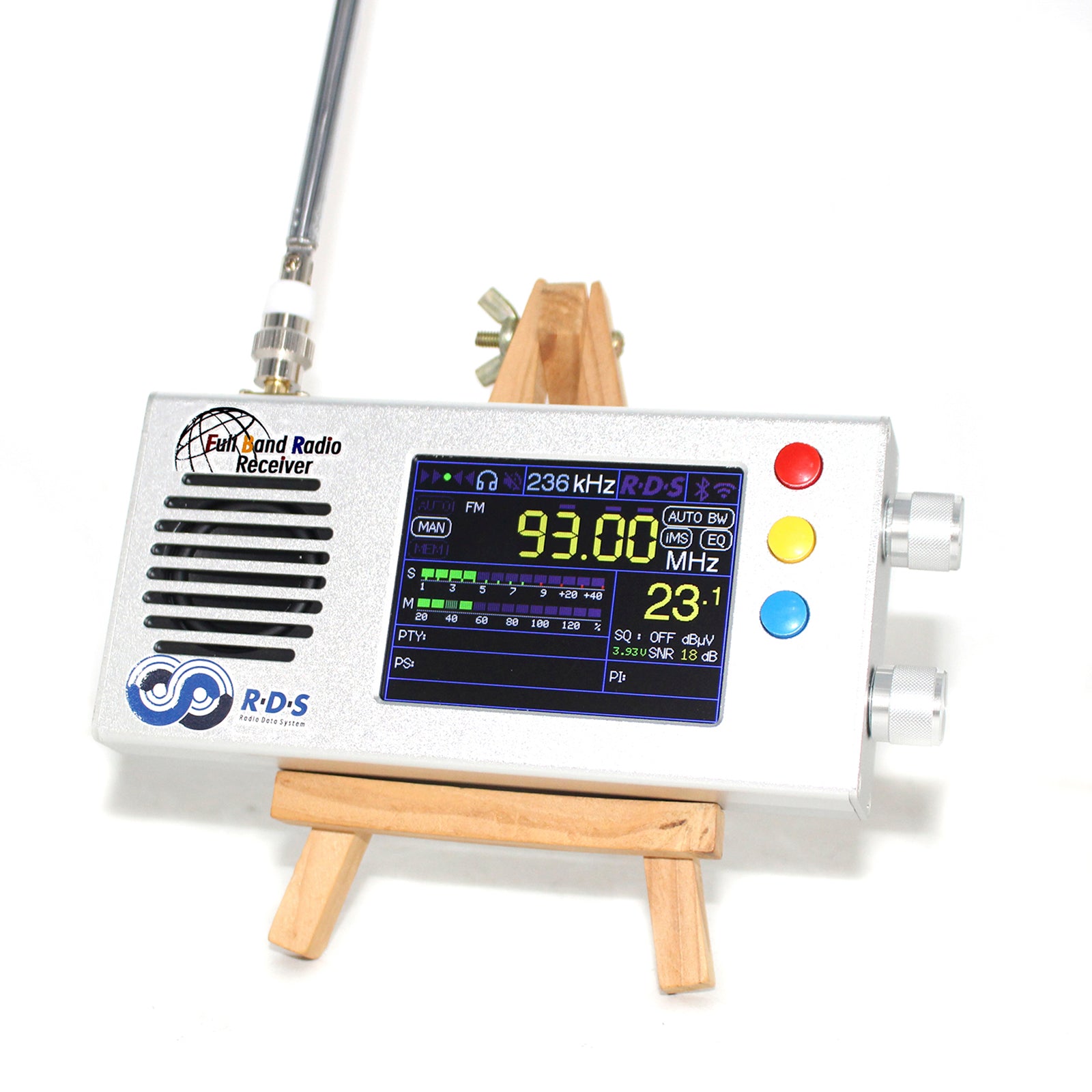 Tweede generatie V1.18 TEF6686 Full-band FM/MW/kortegolf HF/LW radio-ontvanger