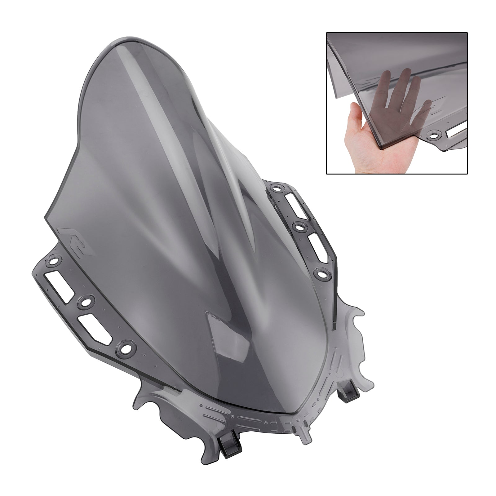 Černé sklo čelného skla vhodné pre Yamaha YZF R15 V4 2021-2024