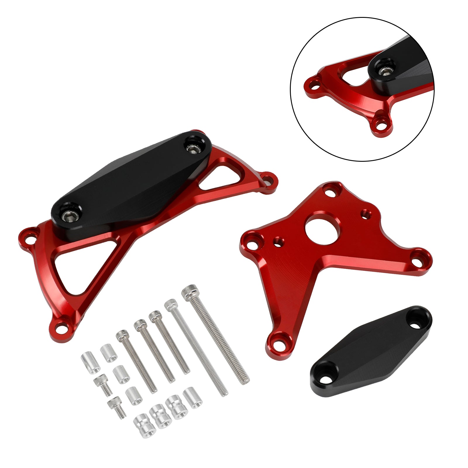 Plastový kryt chrániča motora Slider Red Red pre Suzuki GSX-S1000/GT 21-22 Katana