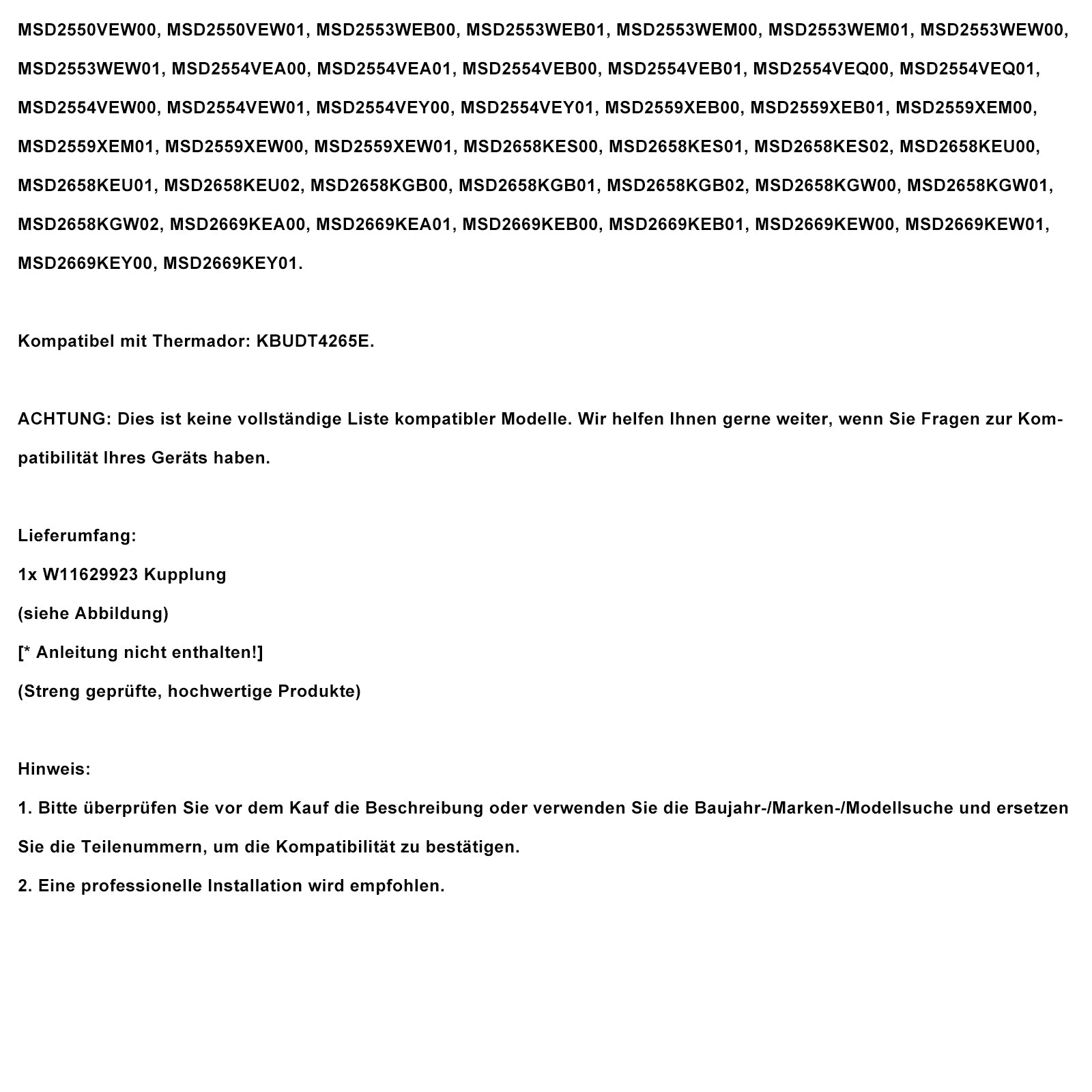 W11629923Spojka pre chladničku Kenmore KitchenAid Maytag AP7205485 WP2188918