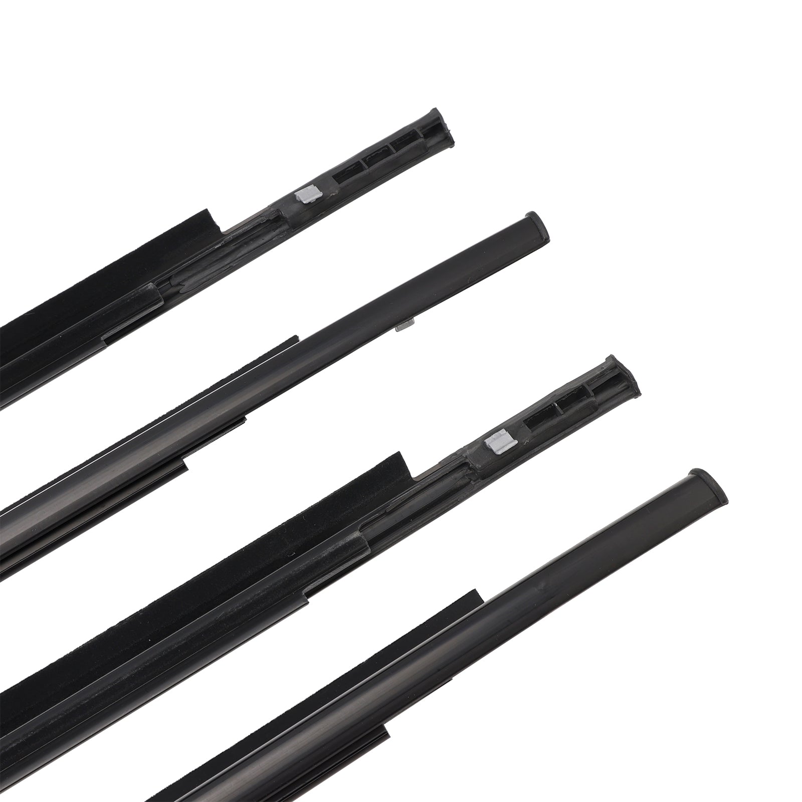 2006-2013 Toyota Yaris Hatchback 4pcs Porta Correia de vidro Moldagem externa Weatherstrip
