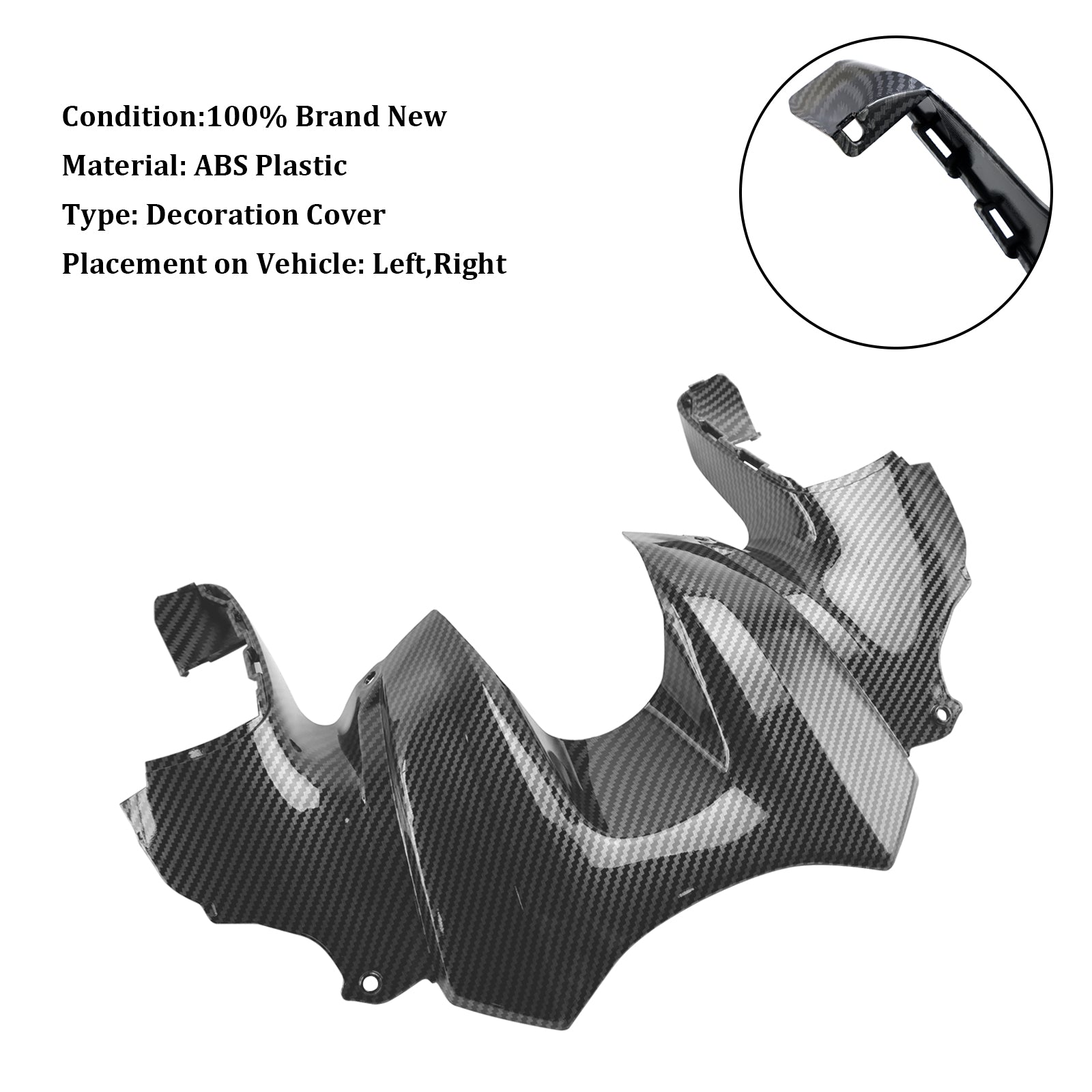 2021-2023 YAMAHA MT-09 MT09 SP Carénage du couvercle de la boîte à air du réservoir avant