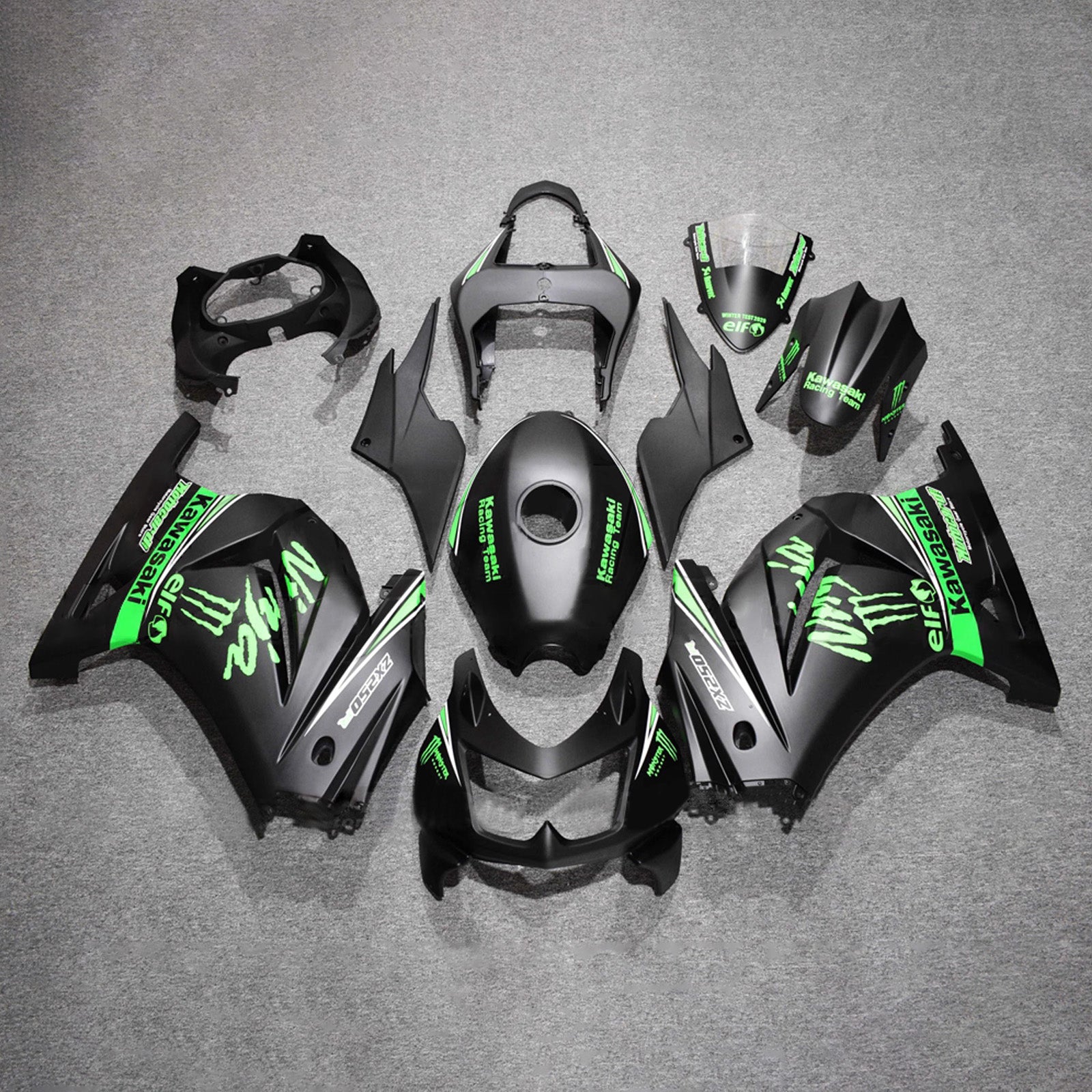 Kit carena iniezione carrozzeria in plastica ABS adatta per Kawasaki EX250 Ninja250R 2008-2012