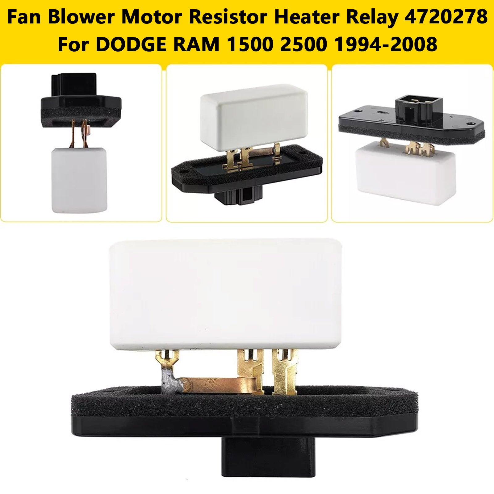 Fan Blower Motor Resistor Heater Relay 4720278 for Dodge Ram 1500 2500 1994-06