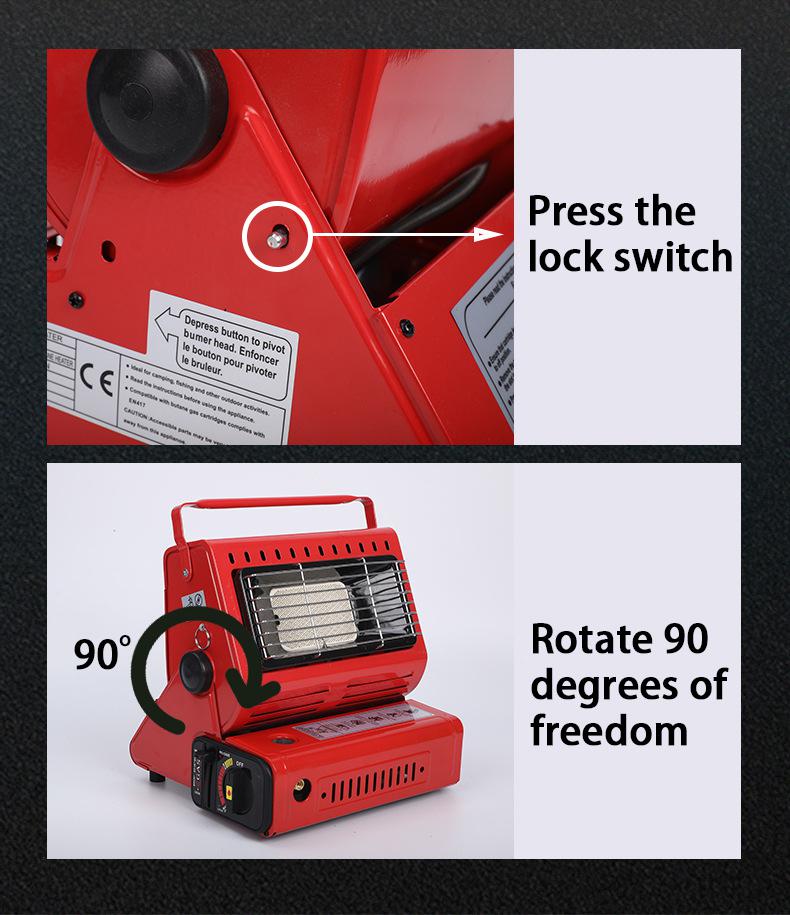 Kemping pohotovostný ohrievač Bután Dvojité koherentné nástroje na prežitie tepla