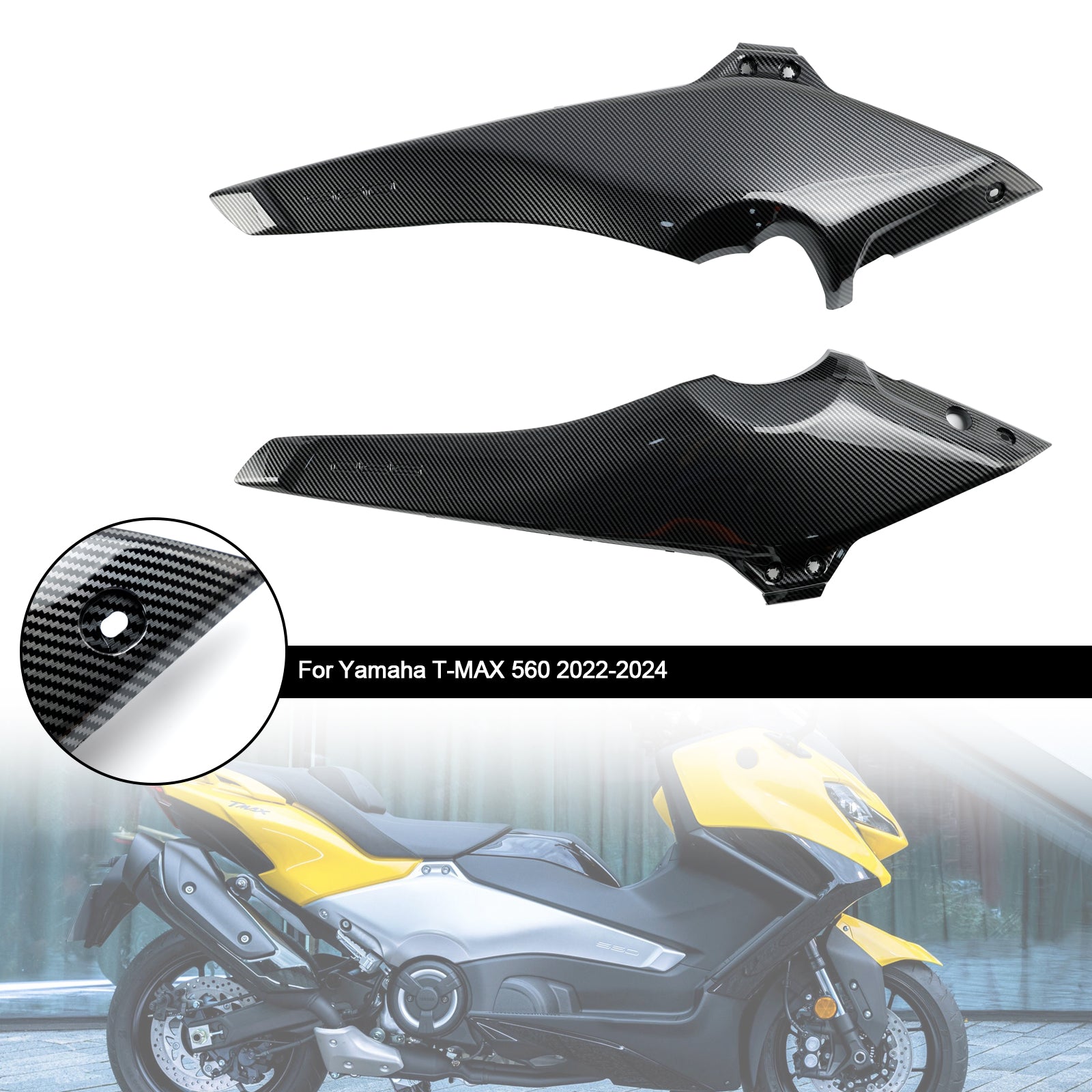 Painéis de tampa da estrutura lateral Capuzes para Yamaha T-MAX 560 2022-2024