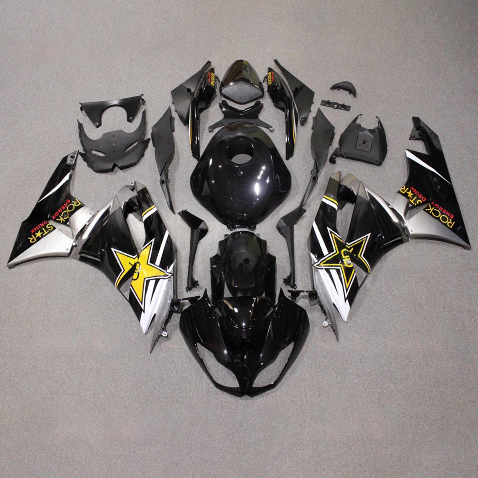 Injection Fairing Kit Bodywork Plastic ABS fit For Kawasaki ZX6R 636 2009-2012