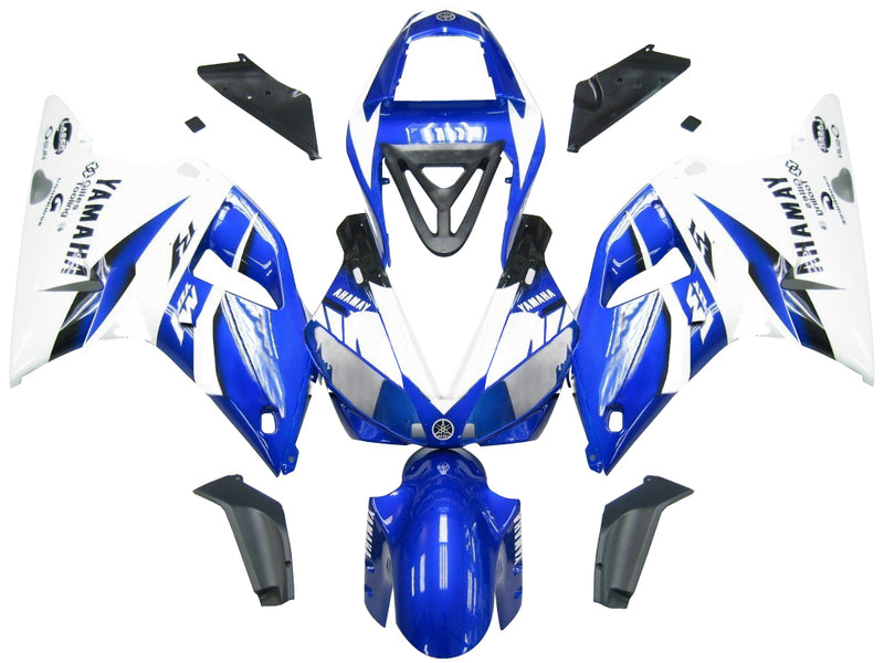 2000-2001 Yamaha YZF-R1 Blue & White R1 Racing Fairings Generic