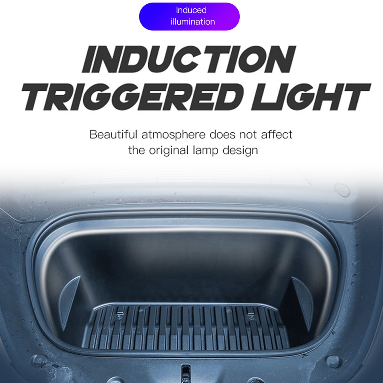 Tira de luz LED de ambiente ambiental para maletero delantero, Color cálido para Tesla Model 3/Y/S/X