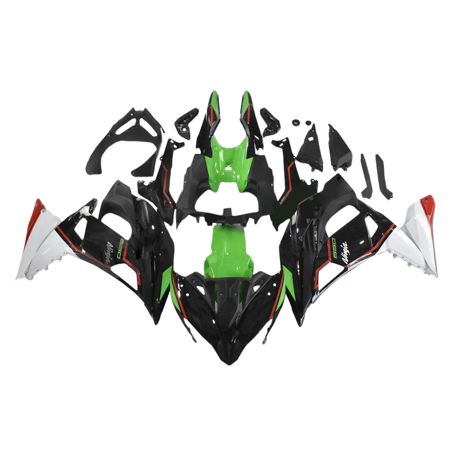 2017-2019 KAWASAKI ER6F/NINJA650R Kit de carénage injection de carrosserie en plastique Abs