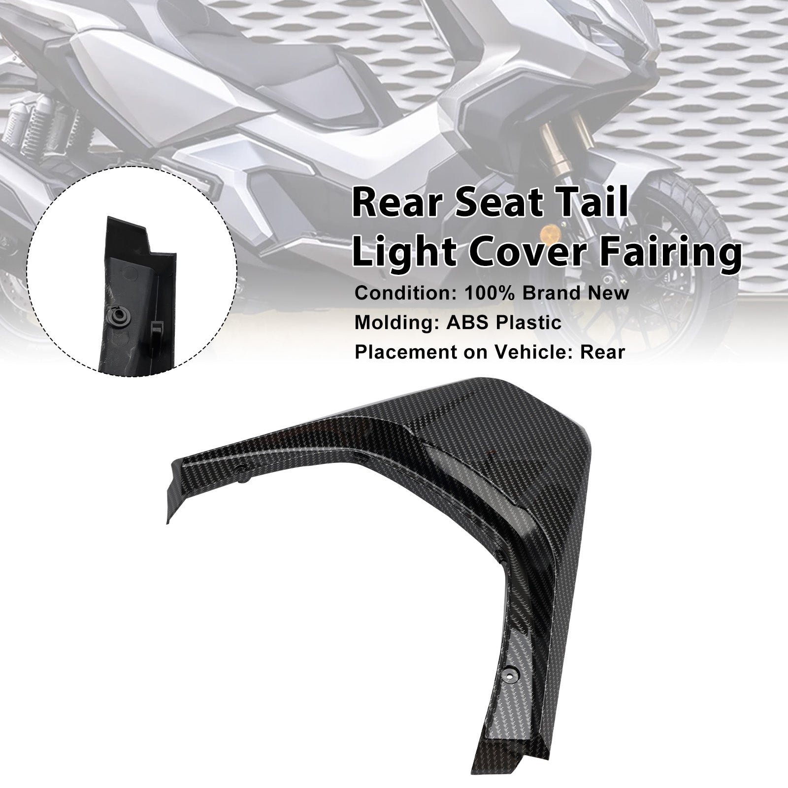 2022-2025 Honda ADV 350 Rear Seat Tail Light Cover Fairing