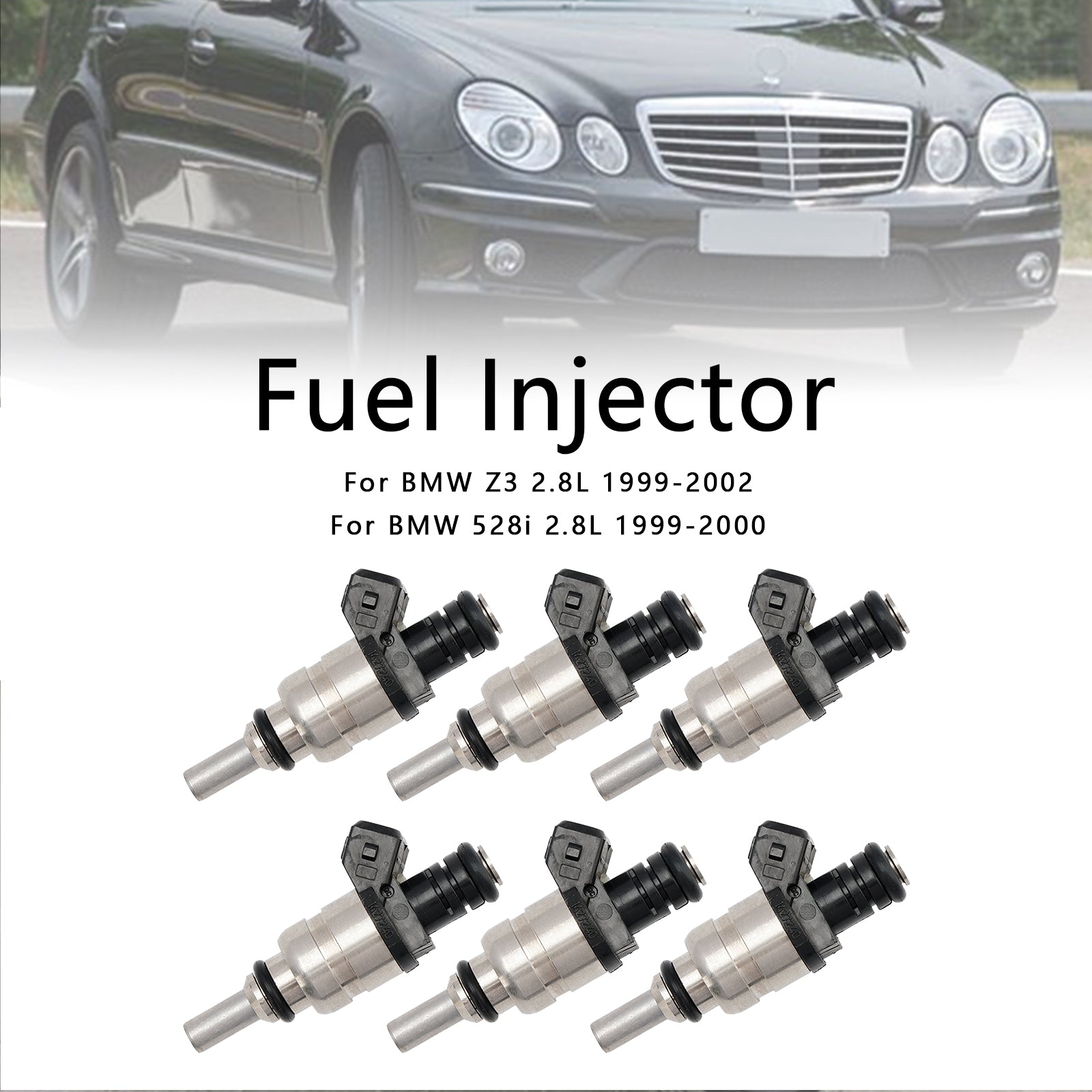 1998-2000 BMW 323i 2.5L 6PCS Inyector de combustible 13537546244 1427240 7546244