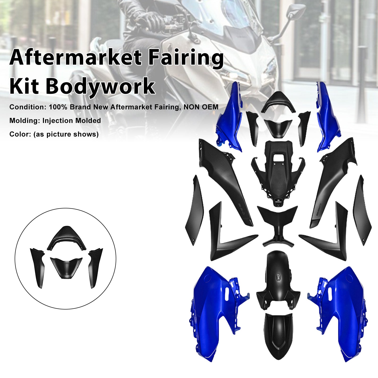 Kit de carénage de carrosserie par injection pour Yamaha TMAX560 2025-2026