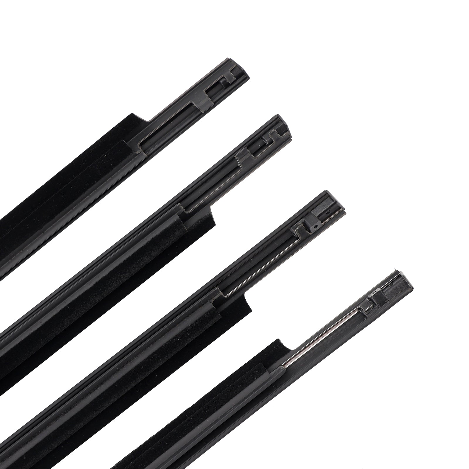 2008-2015 Toyota Land Cruiser LC 200 4PCS Puerta Vidrio Cinturón Moldura exterior Burlete