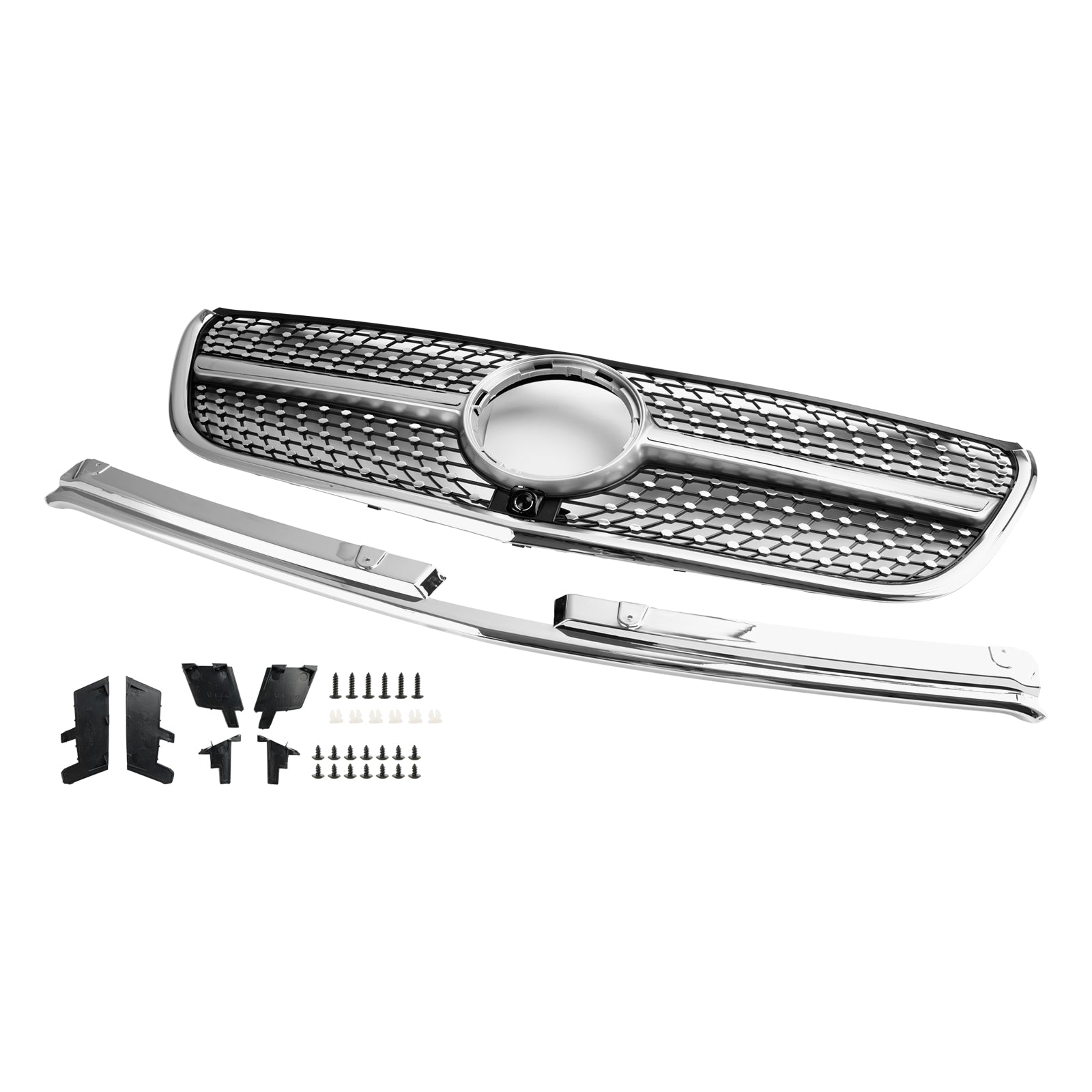 2015 2016 2017 2018 2019 Vito W447 Mercedes GT Style Diamond støtfangergrill foran