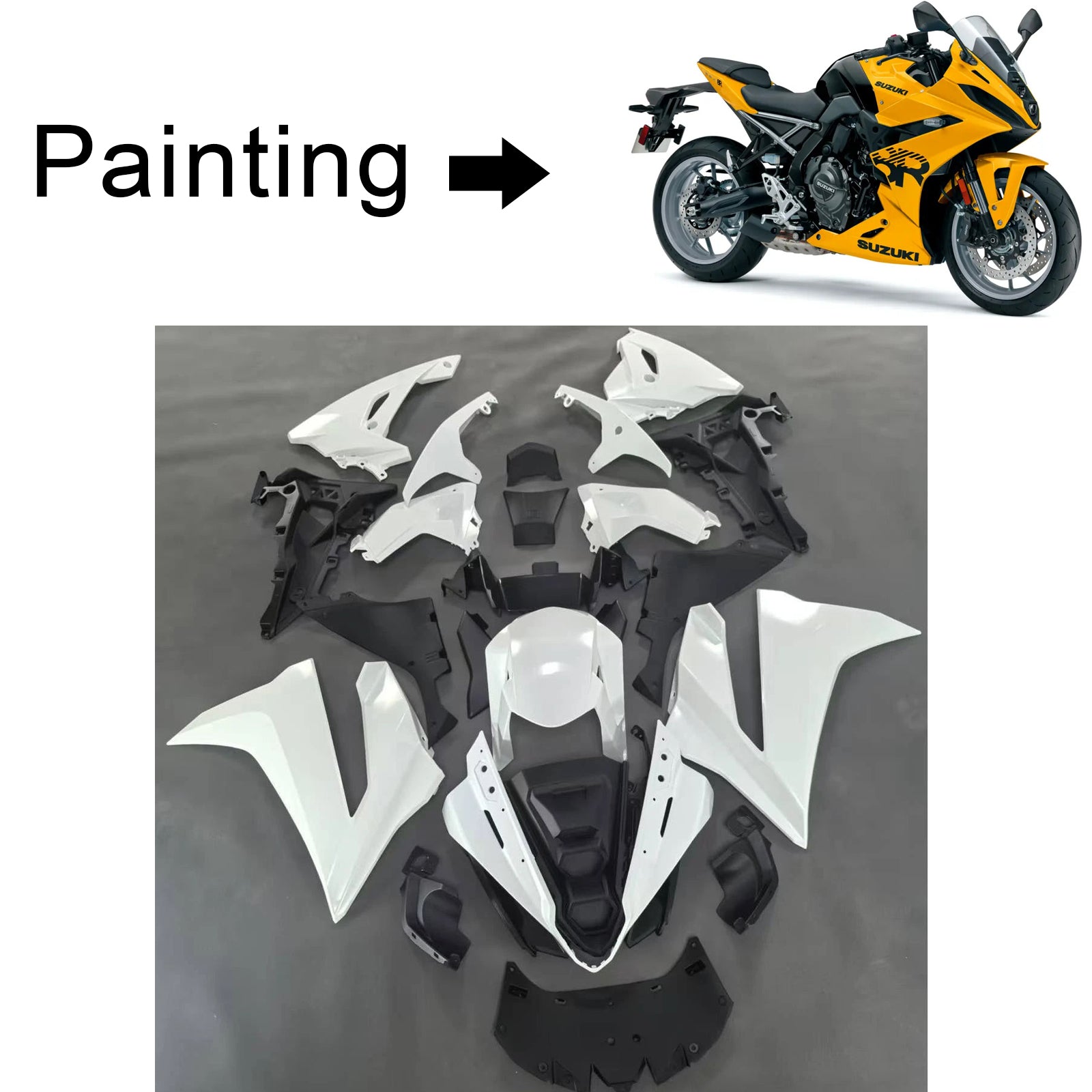 2024-2025 Suzuki GSX-8R GSX8R Kit de carenado de inyección Carrocería ABS