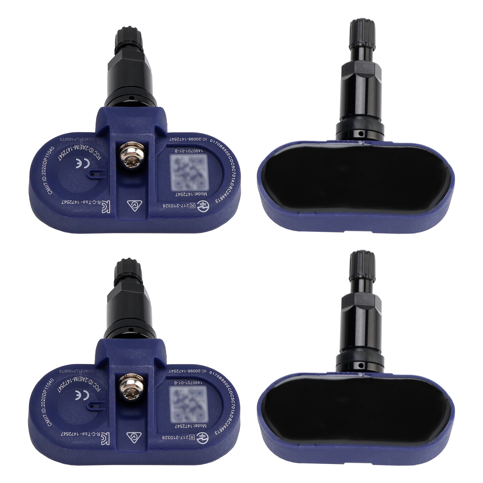 2021-2024 Tesla Model 3/S/X/Y 4 sensores de presión de neumáticos Bluetooth TPMS